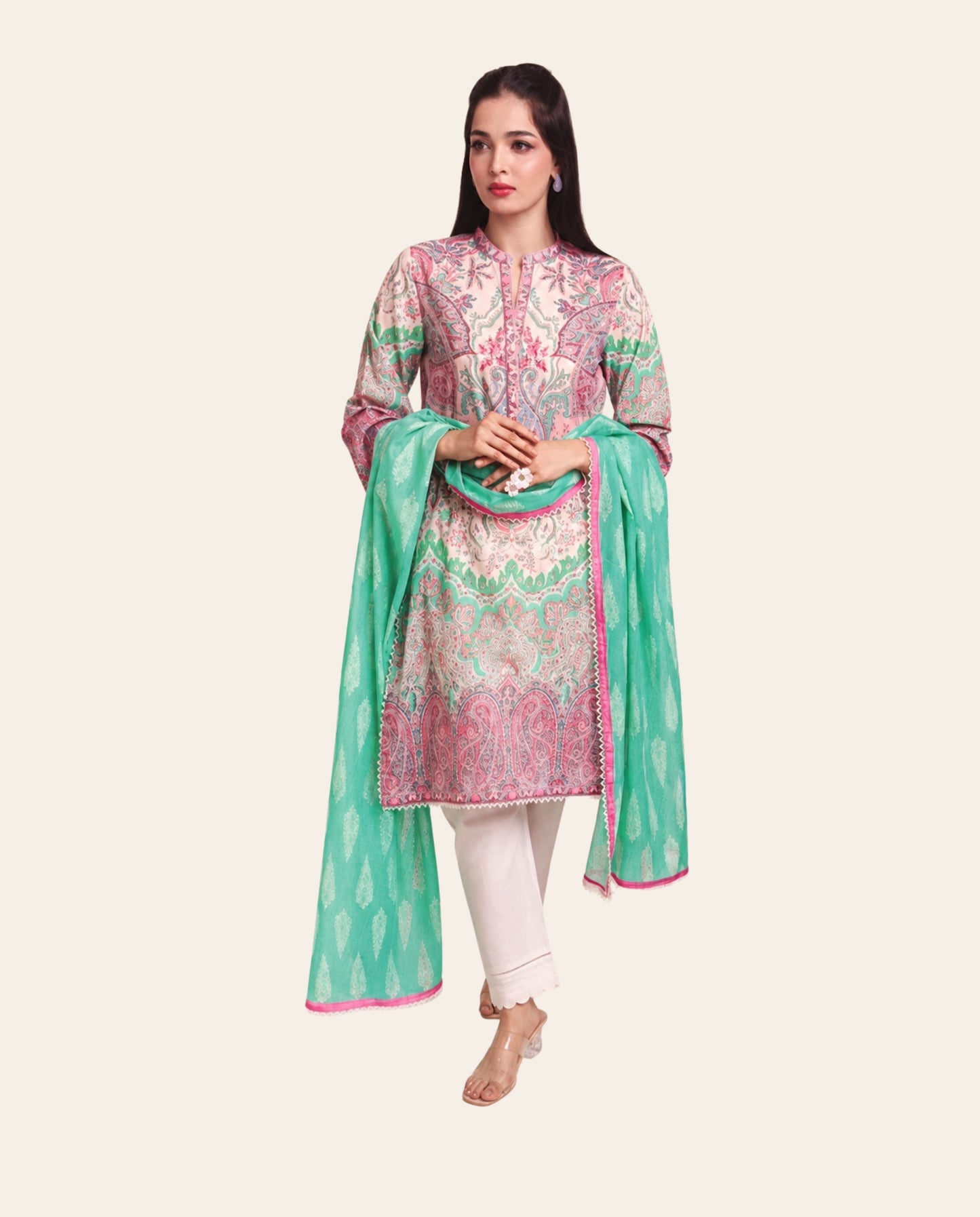 Bonanza Satrangi 3 Piece Unstitched Printed Lawn Suit – Premium Summer Collection