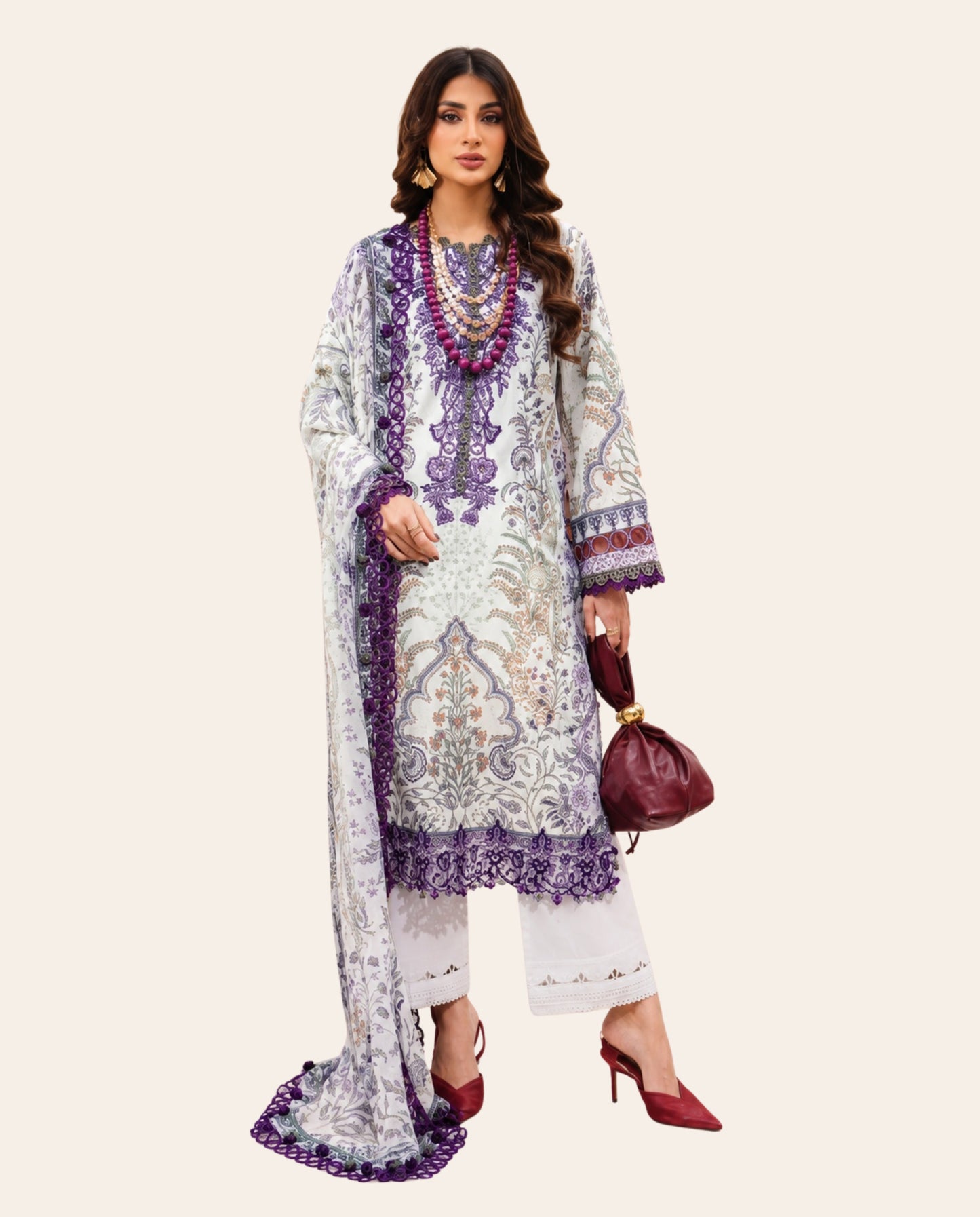 Firdous Premium Prints 3 Piece Unstitched Printed Lawn Suit – Summer Collection