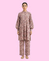 Zahra 2 Piece Stitched Printed Linen Suit – Premium Ready-to-Wear