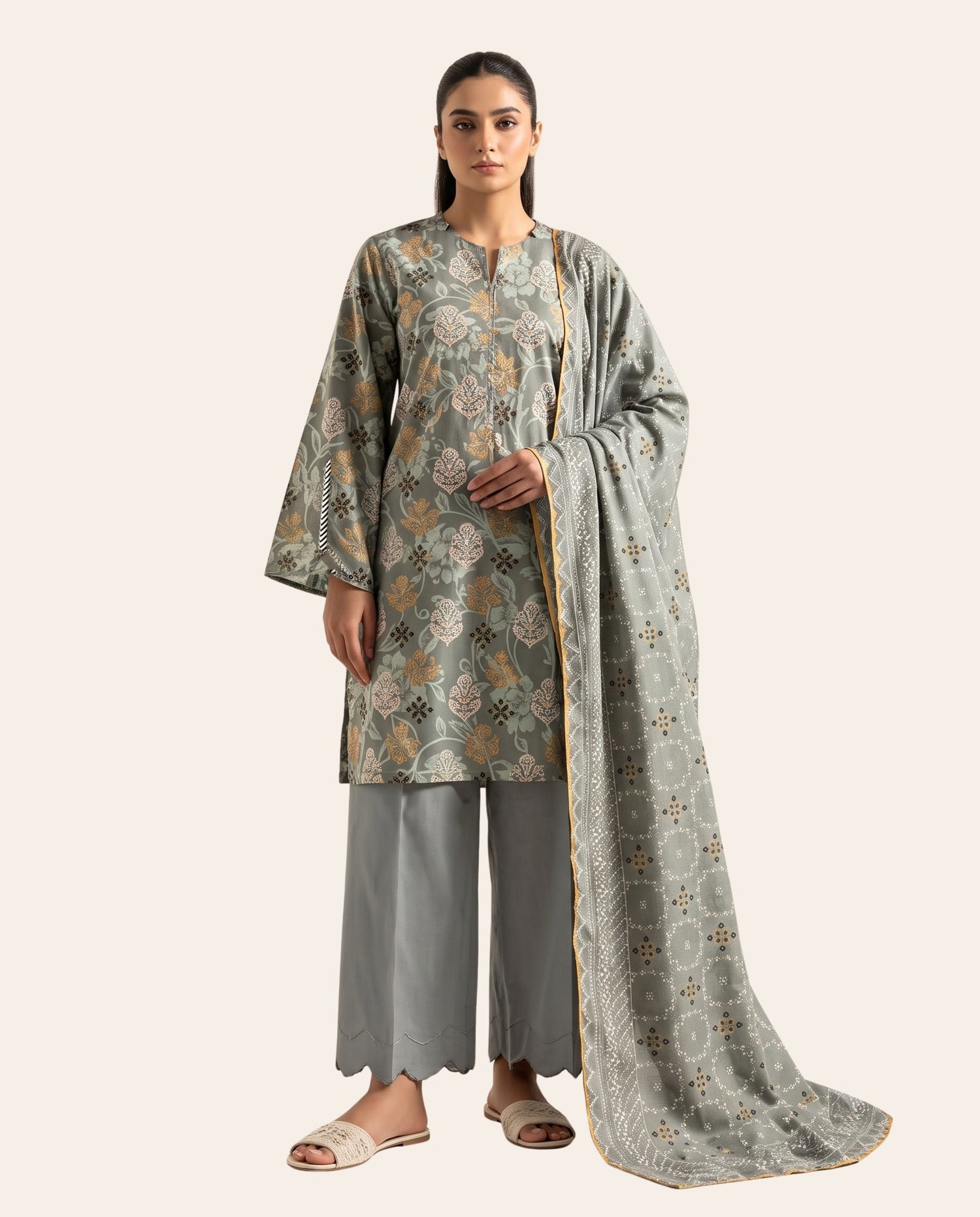 Sohaye by Diners 3 Piece Unstitched Printed Lawn Suit – Premium Women's Summer Collection