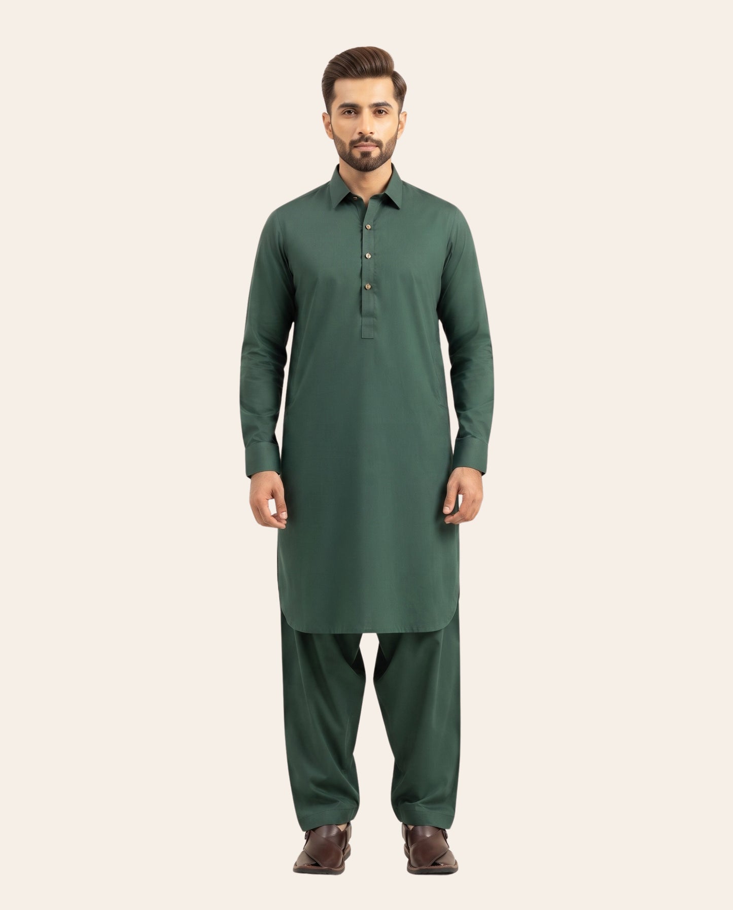 Firdous Men's Stitched Shalwar Kameez – Premium Wash & Wear Suit