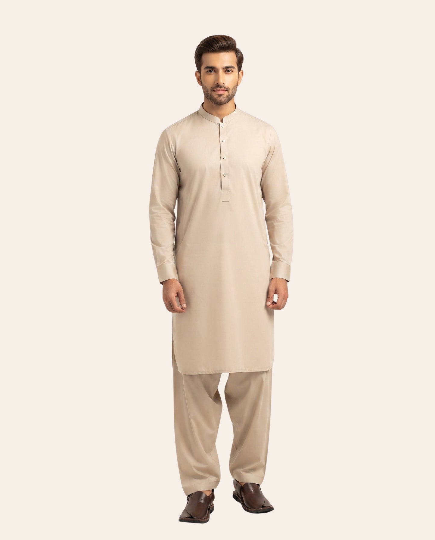 Firdous Men's Stitched Shalwar Kameez – Premium Wash & Wear Suit