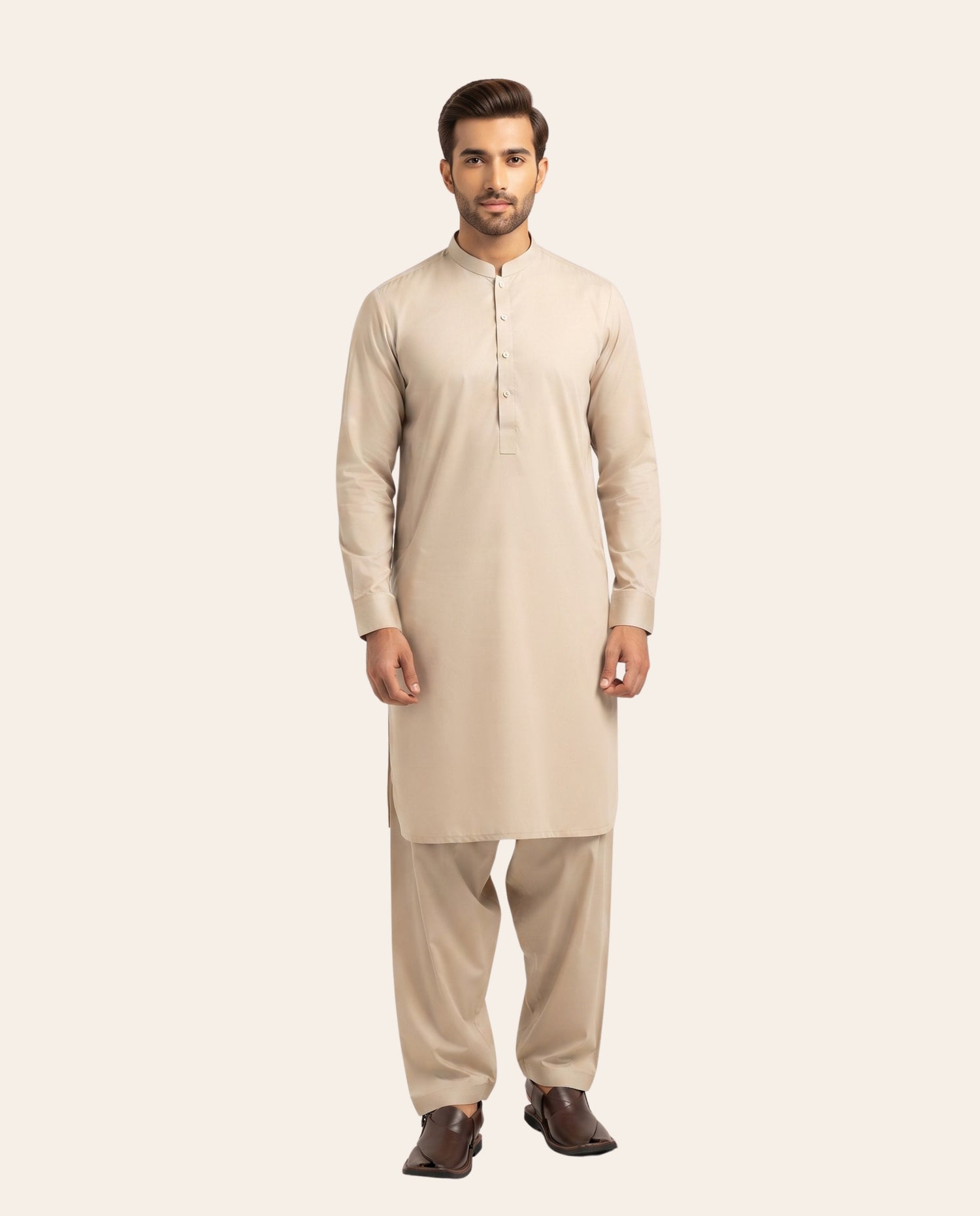 Firdous Men's Stitched Shalwar Kameez – Premium Wash & Wear Suit