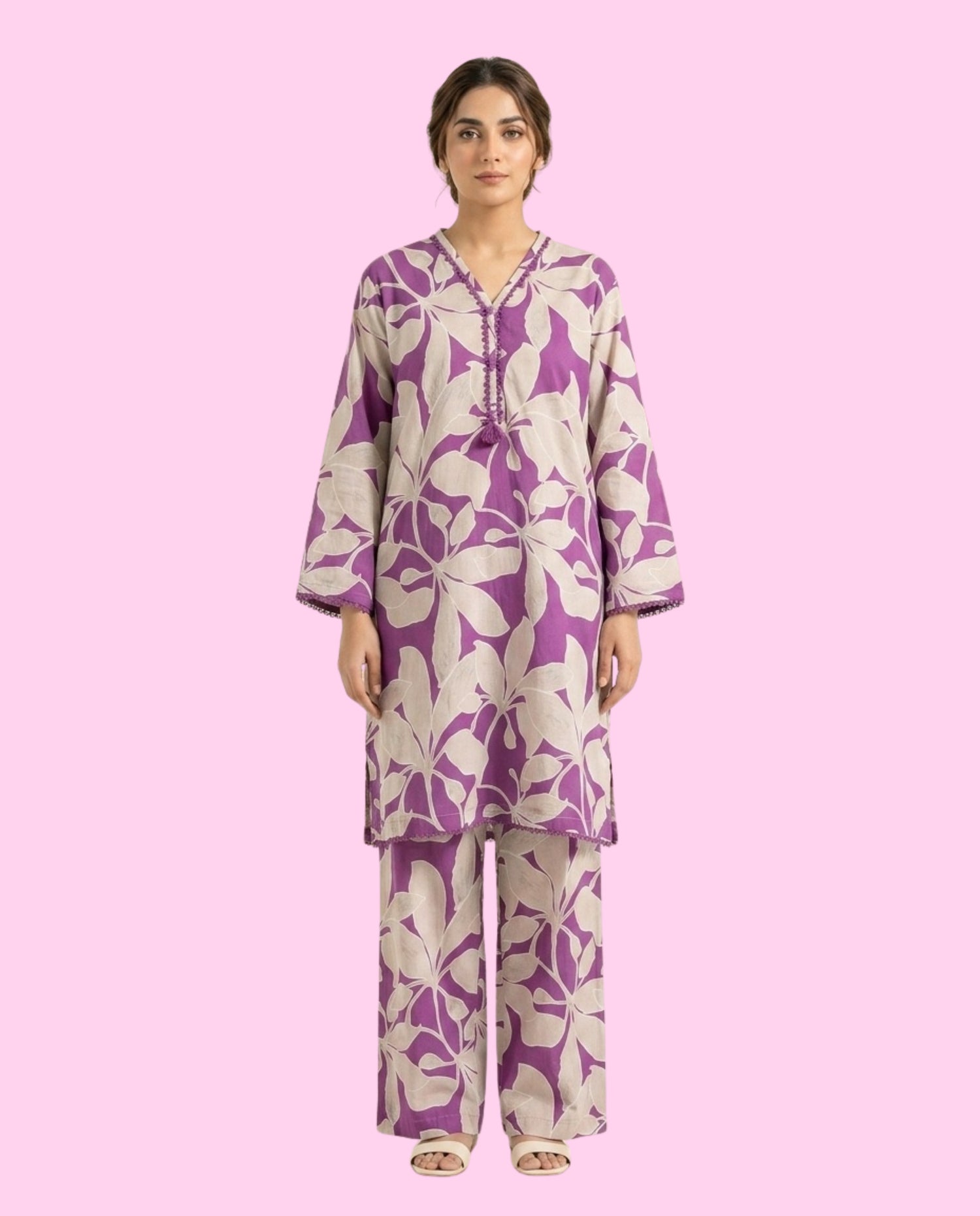 REGALIA 2 Piece Stitched Printed Suit – Ready-to-Wear Casual Dress