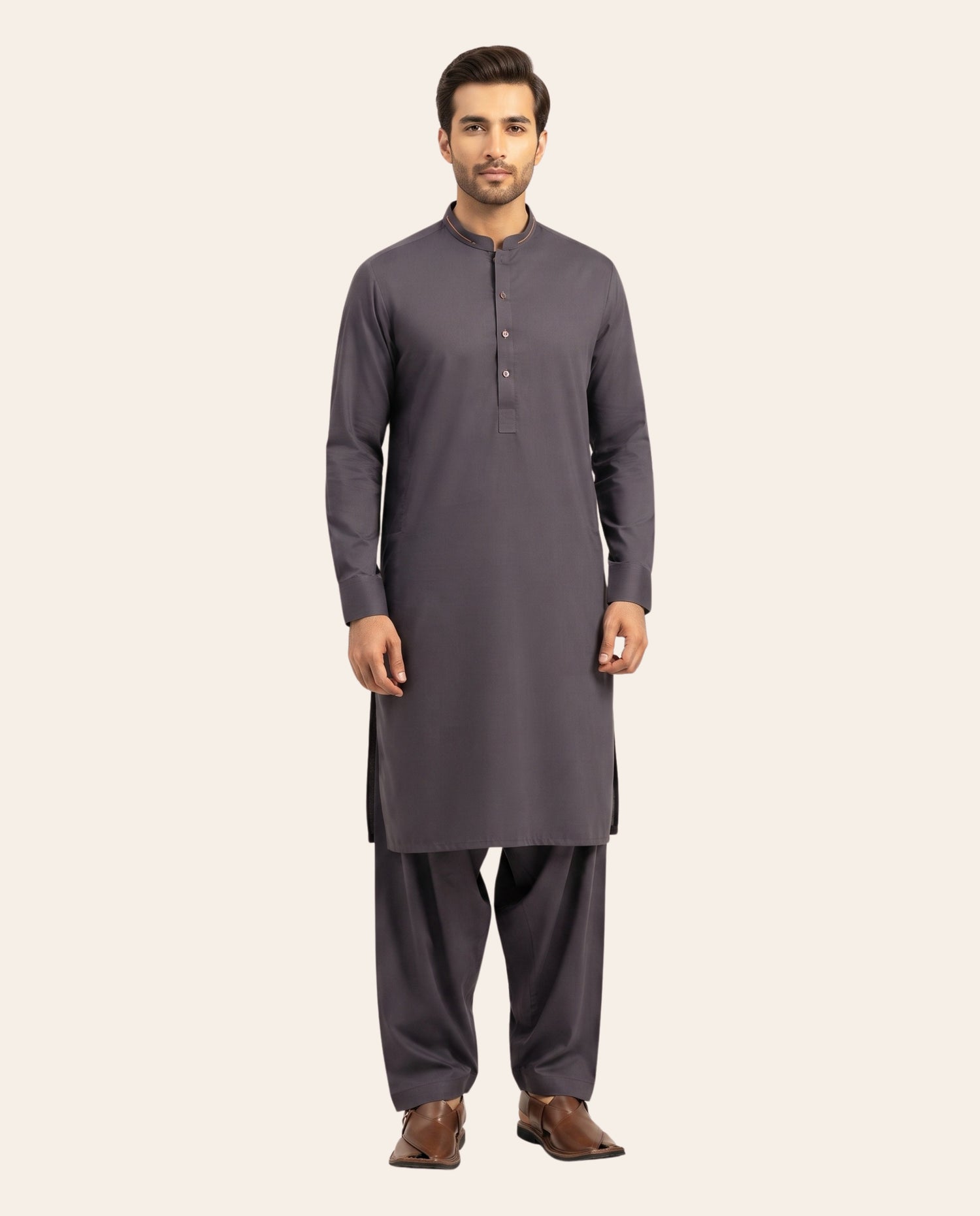 Firdous Men's Stitched Shalwar Kameez – Premium Wash & Wear Suit