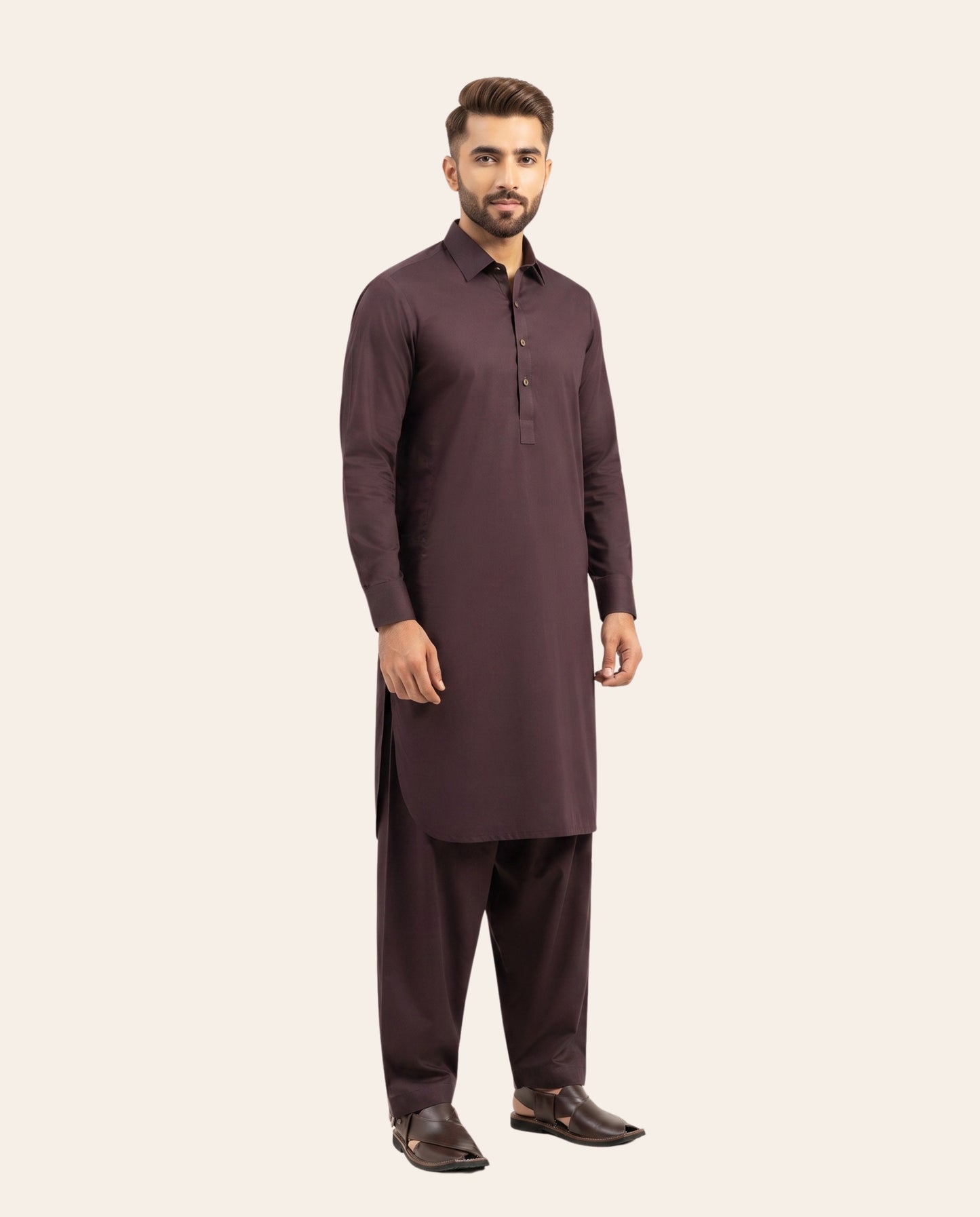 Firdous Men's Stitched Shalwar Kameez – Premium Wash & Wear Suit