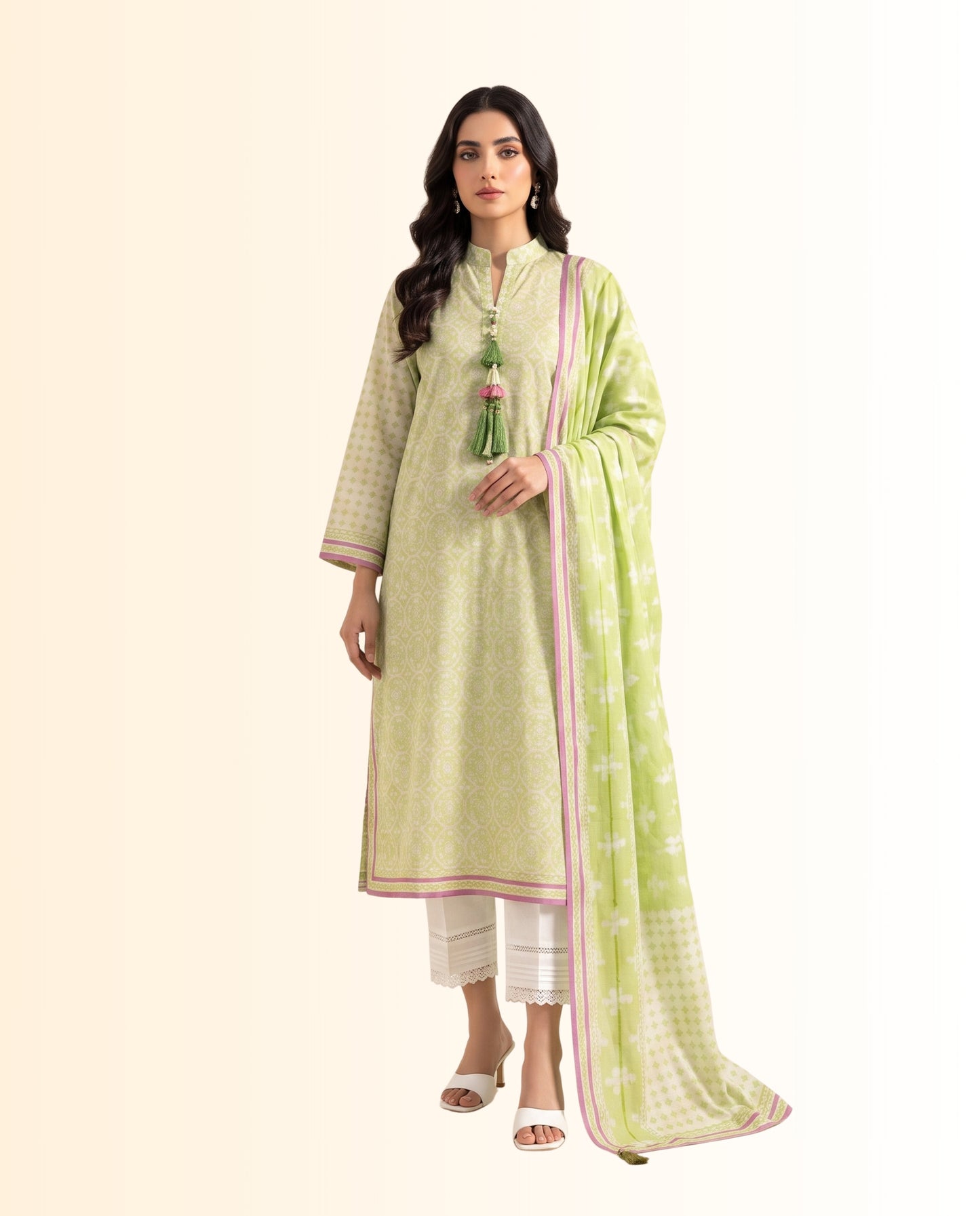 Alkaram 2 Piece Unstitched Digital Printed Lawn – Digital Printed Shirt & Lawn Dupatta