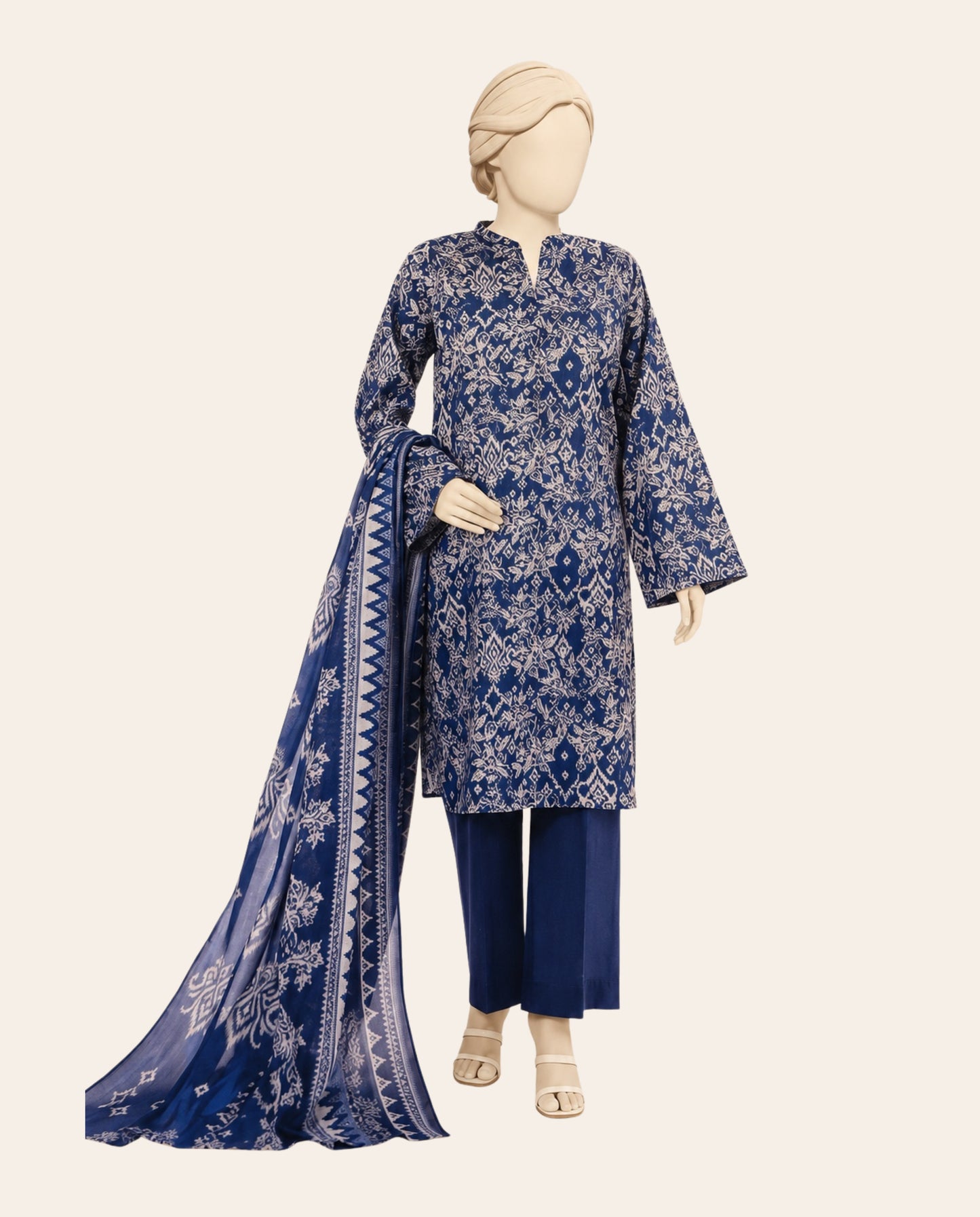 MTJ (Maulana Tariq Jamil) 3 Piece Unstitched Printed Lawn Suit – Premium Summer Collection