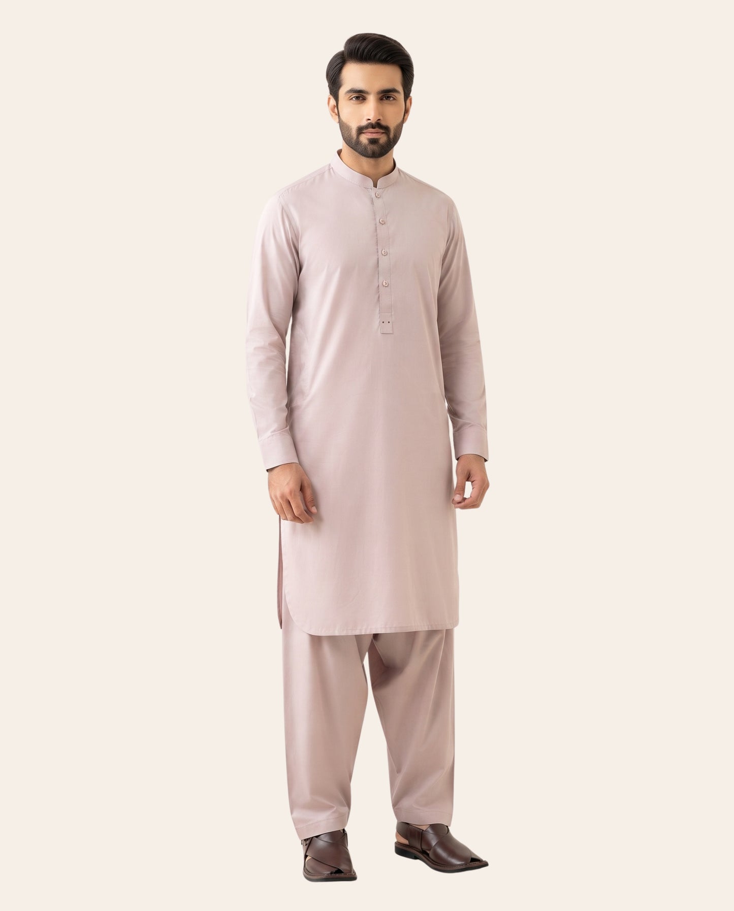 Firdous Men's Stitched Shalwar Kameez – Premium Wash & Wear Suit