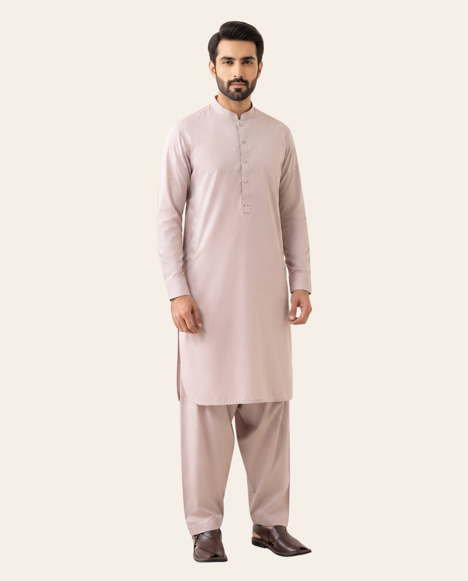 Firdous Men's Stitched Shalwar Kameez – Premium Wash & Wear Suit