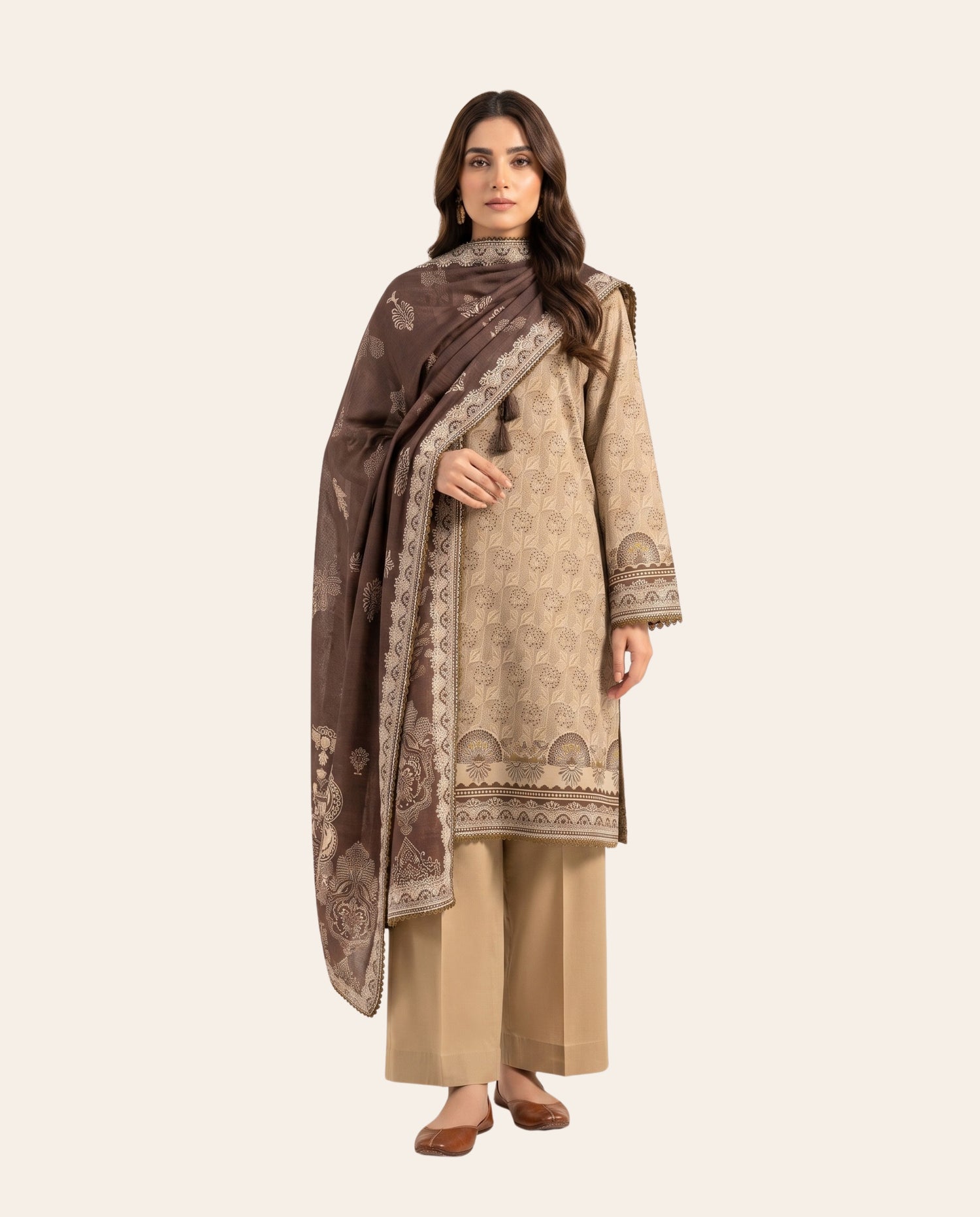 Elaya Prints 3 Piece Unstitched Printed Lawn Suit – Premium Summer Collection