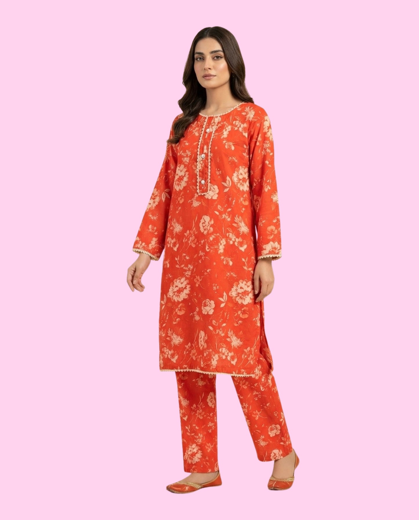 REGALIA 2 Piece Stitched Printed Suit – Ready-to-Wear Casual Dress