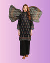Regalia Pret women's 3-piece stitched printed suit featuring a printed shirt, matching trousers, and coordinated dupatta for casual and everyday wear.