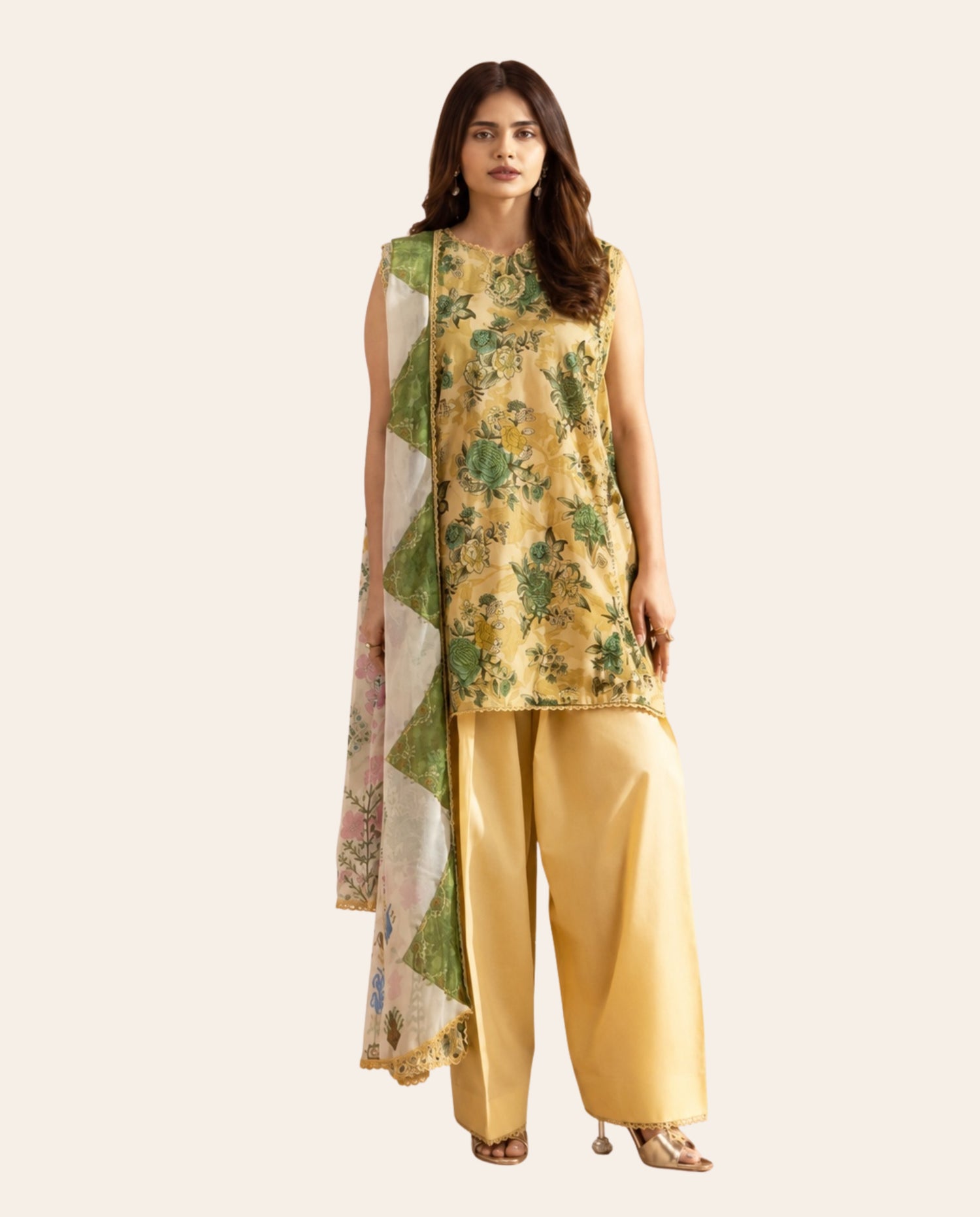 Gul Jee ARAZ 3 Piece Unstitched Digital Printed Lawn Suit with Pure Lawn Dupatta