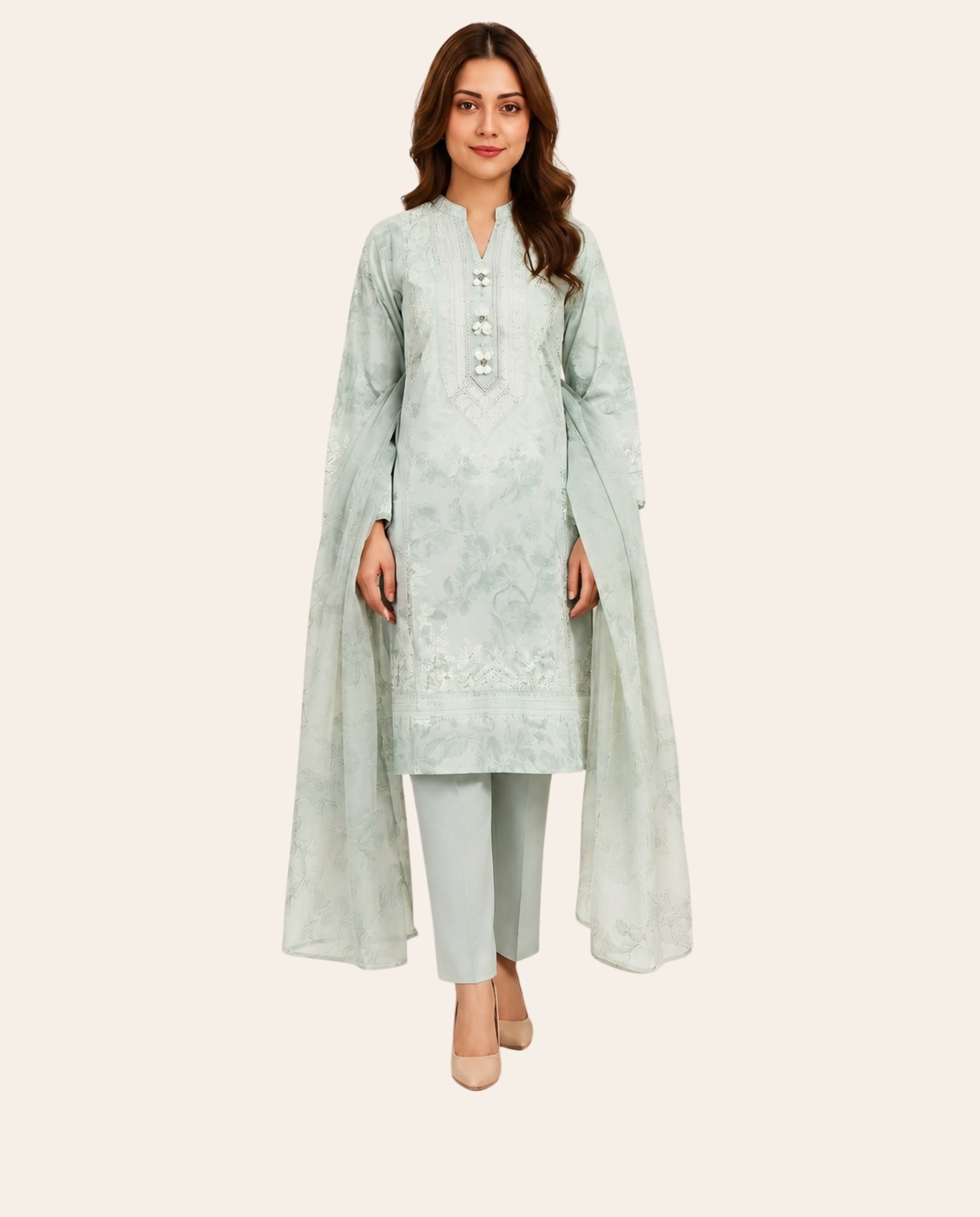 Limelight 3 Piece Unstitched Printed Lawn Suit – Summer Collection