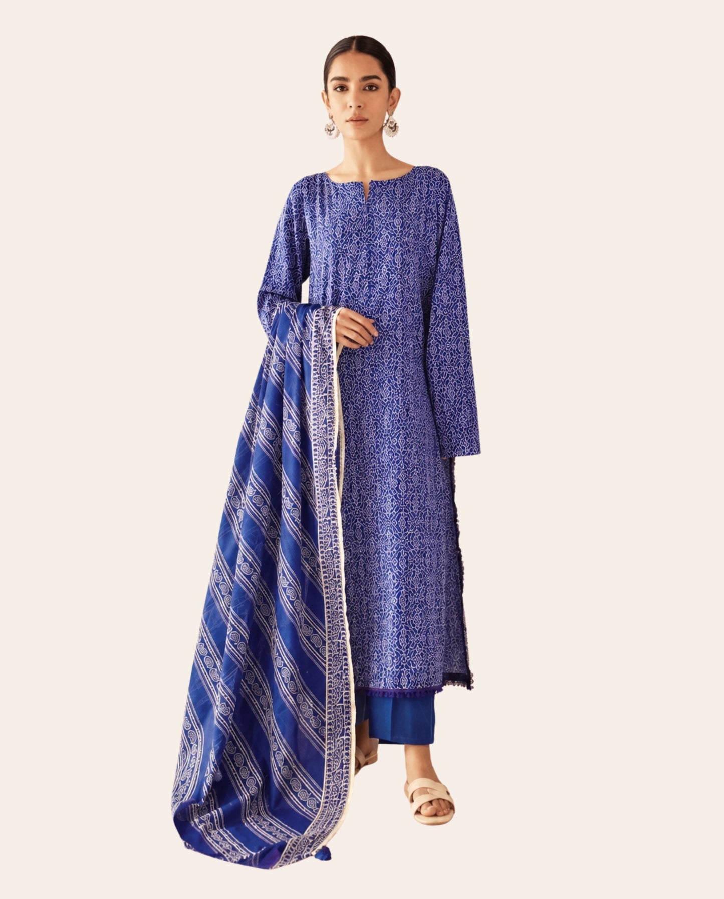 Orient 3 Piece Unstitched Printed Lawn Suit – Premium Women's Summer Collection
