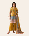 Sapphire 3 Piece Unstitched Printed Lawn Suit – Premium Women's Summer Collection