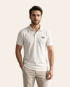 White Men's Polo Shirt – Classic Cotton Collared Short Sleeve Polo Tee