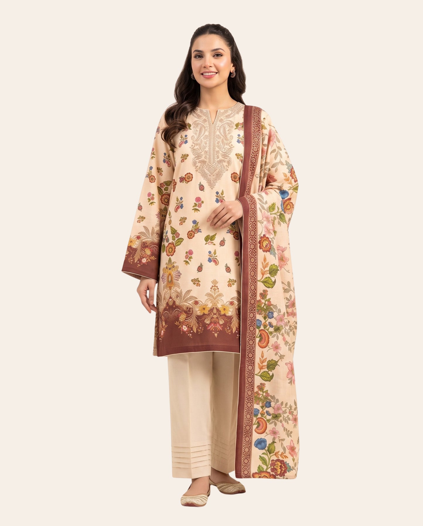 Maria B. 3 Piece Unstitched Printed Lawn Suit – Premium Prints
