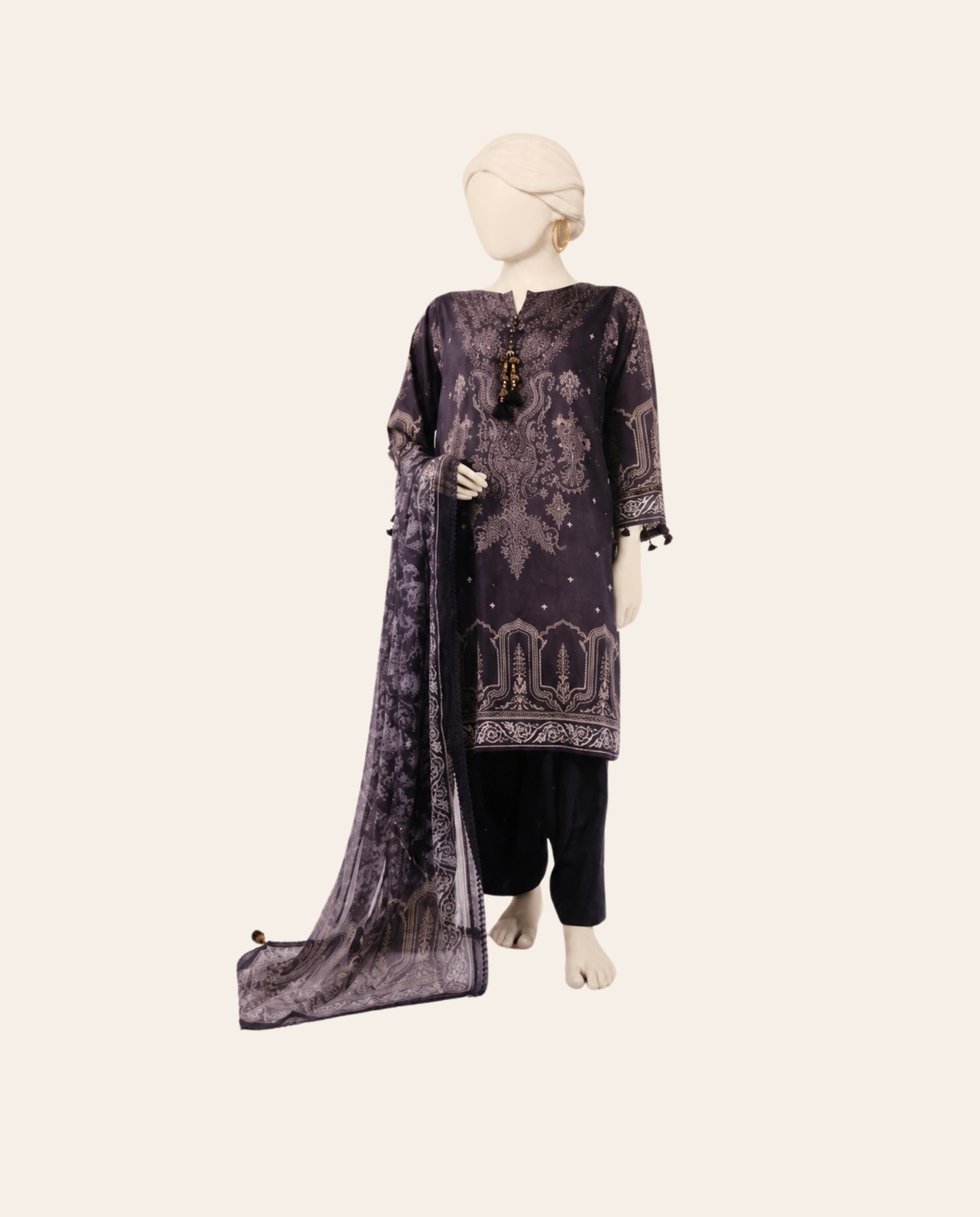 J. 3 Piece Unstitched Printed Lawn Suit – Summer Collection