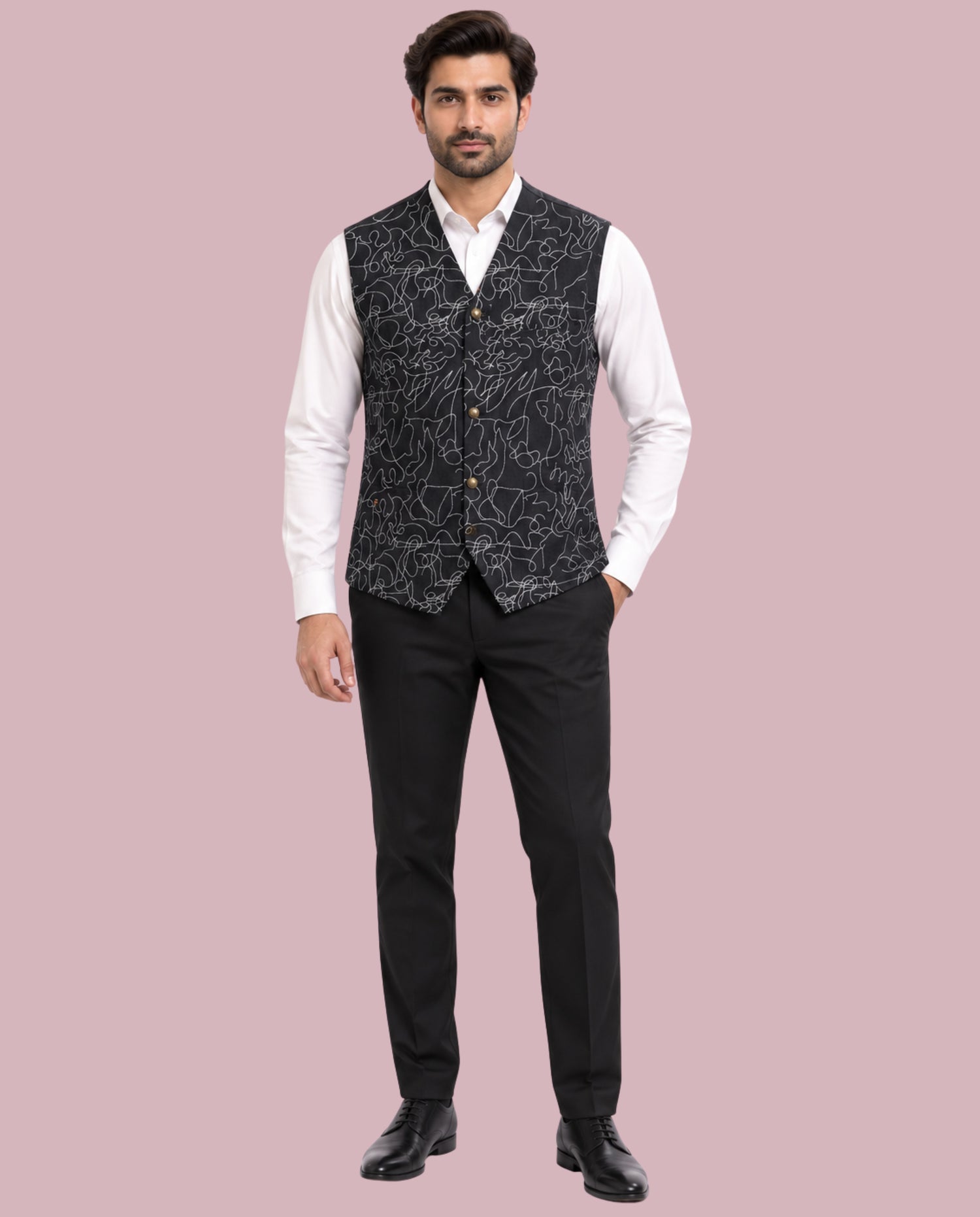 Almirah Men's Premium Waistcoat | Classic Formal & Casual Wear