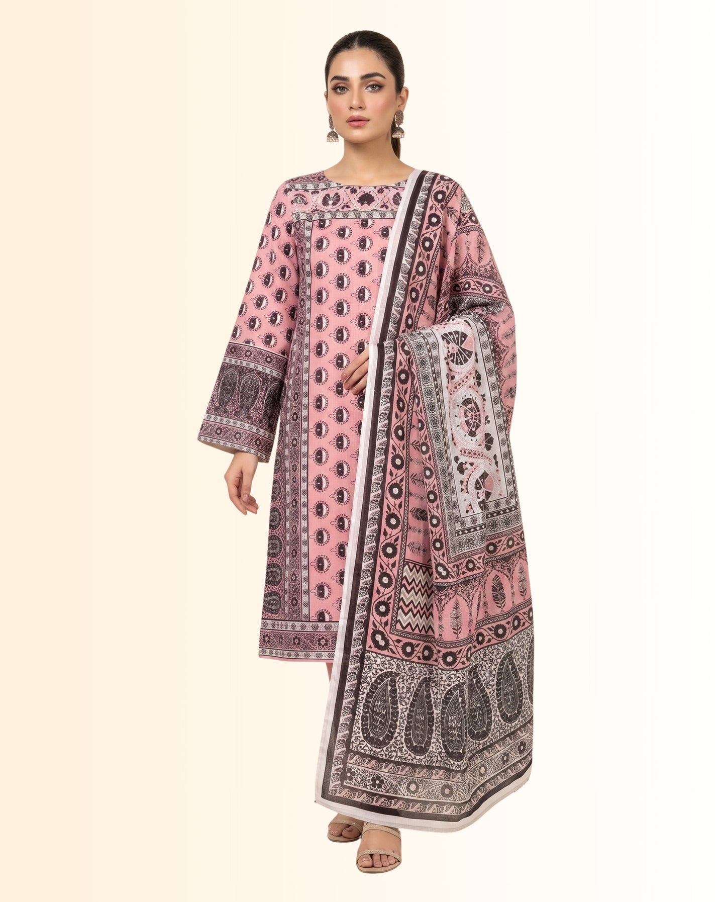 Sapphire Unstitched Printed Lawn Shirt & Dupatta – Summer Collection