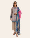 Regalia Textiles Salina Dobby 3 Piece Unstitched Printed Suit – Premium Summer Collection