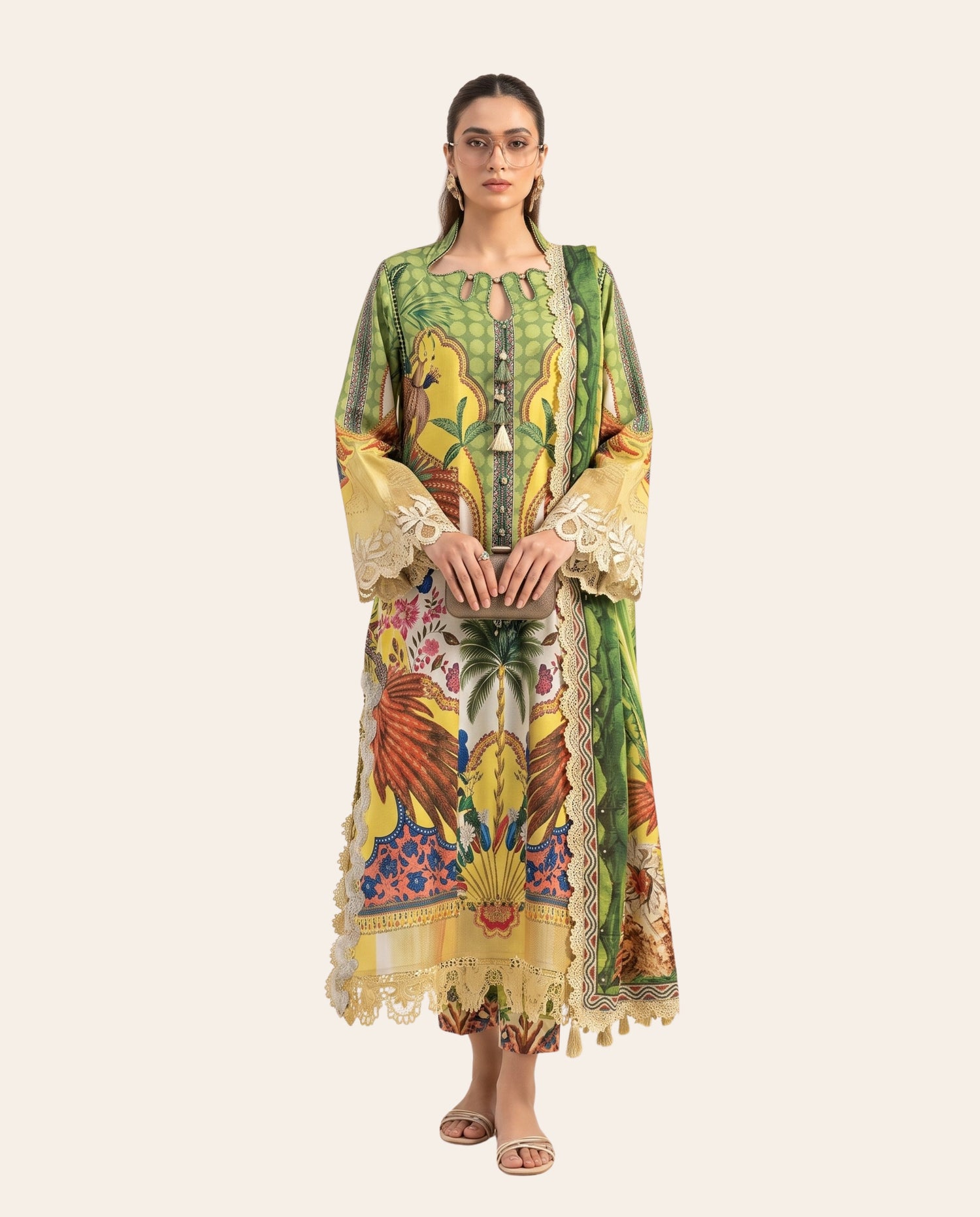 Maria B. 3 Piece Unstitched Printed Lawn Suit – Premium Prints