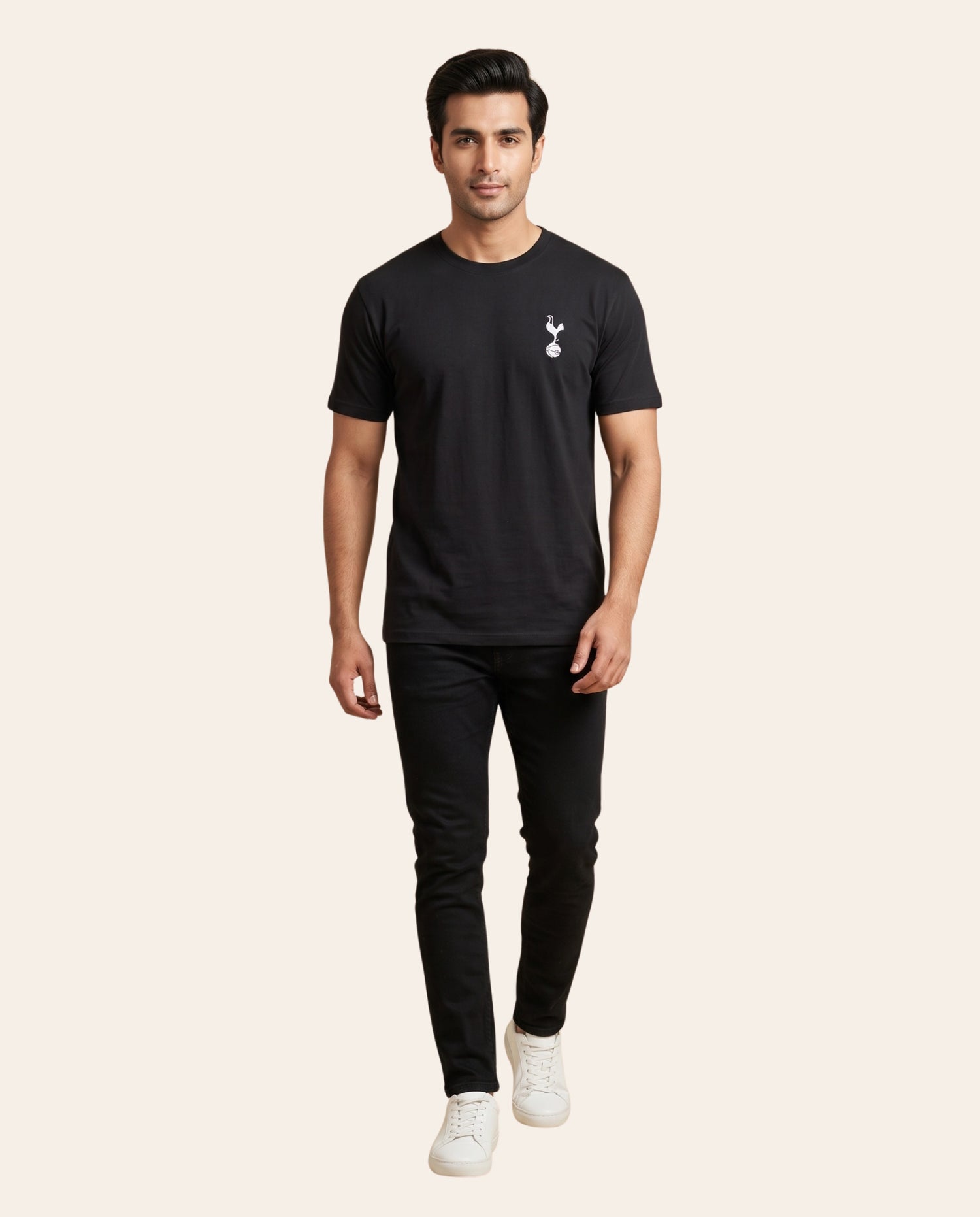 Black T-Shirt – Soft Cotton Casual Crew Neck Half Sleeve Tee