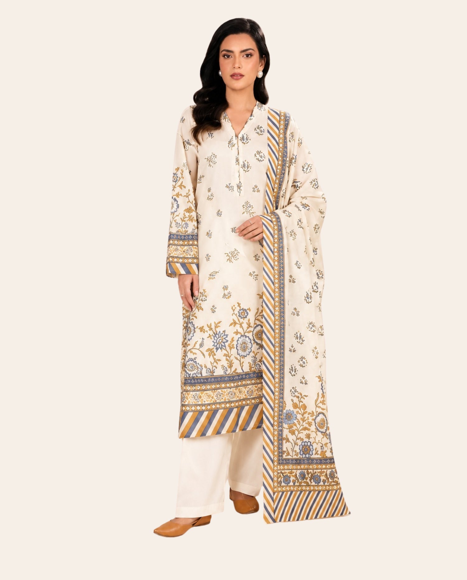 Limelight 3 Piece Unstitched Printed Lawn Suit – Summer Collection