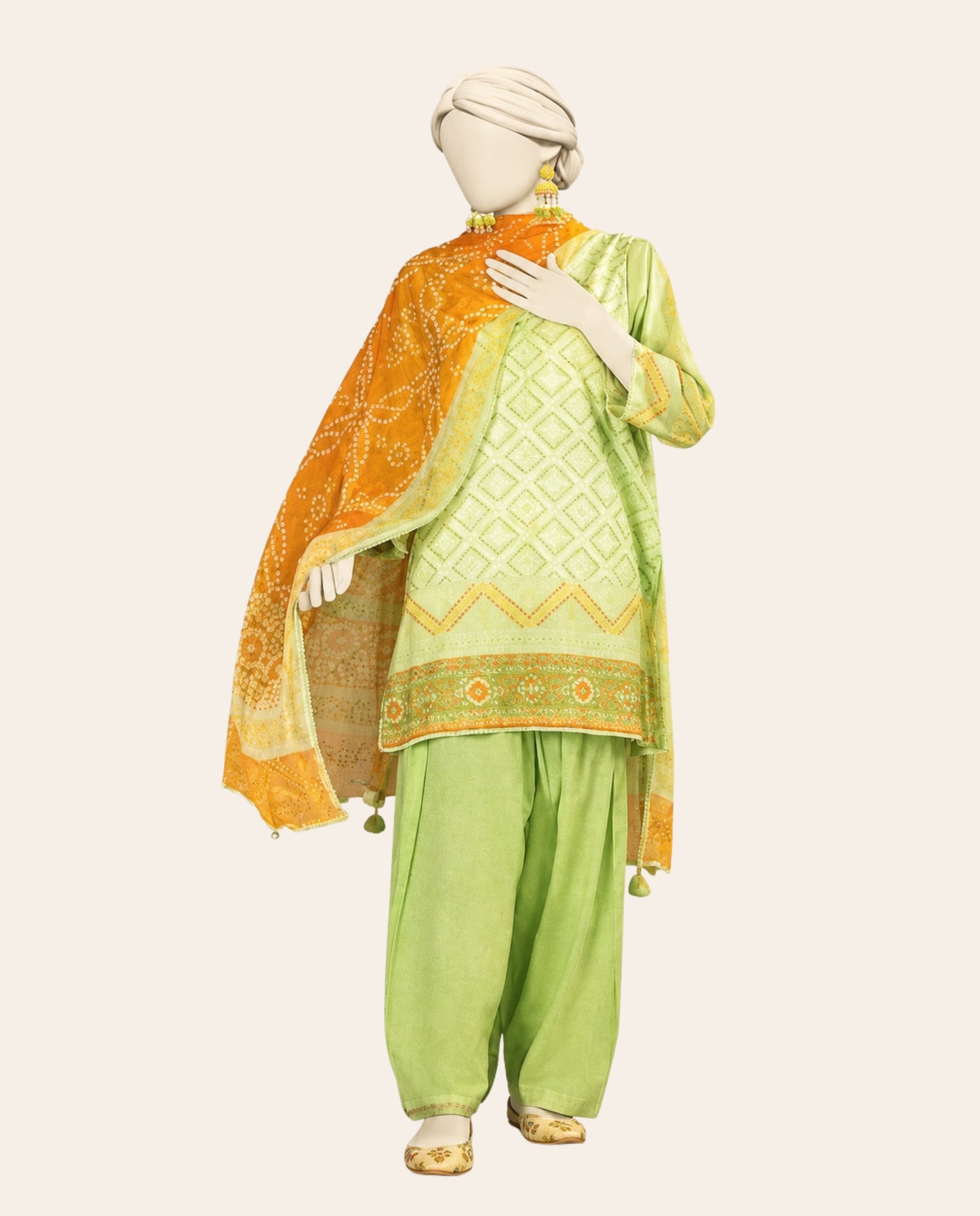 J. 3 Piece Unstitched Printed Lawn Suit – Summer Collection