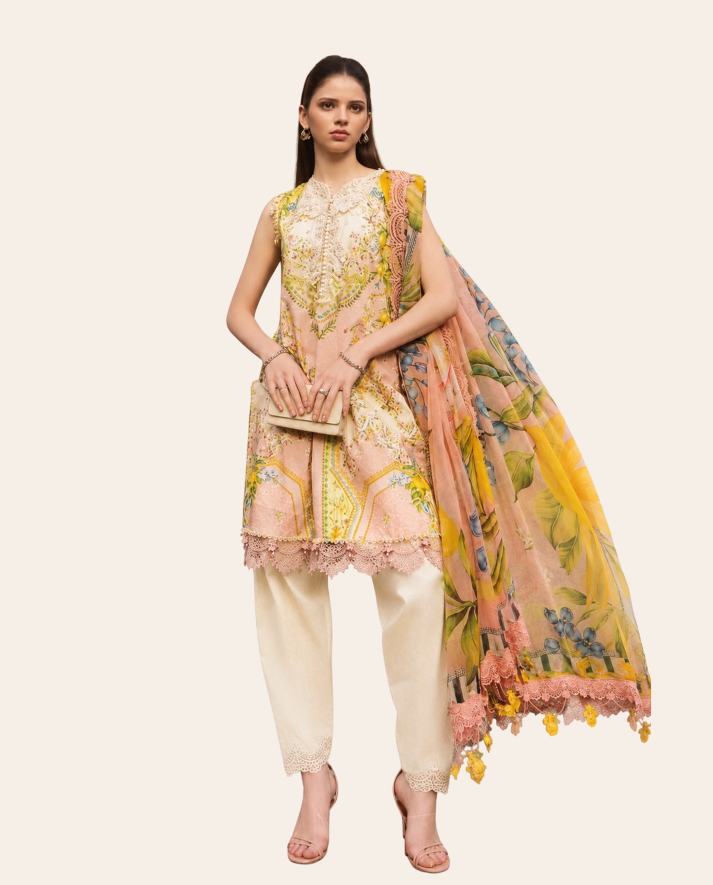Maria B. 3 Piece Unstitched Printed Lawn Suit – Premium Prints
