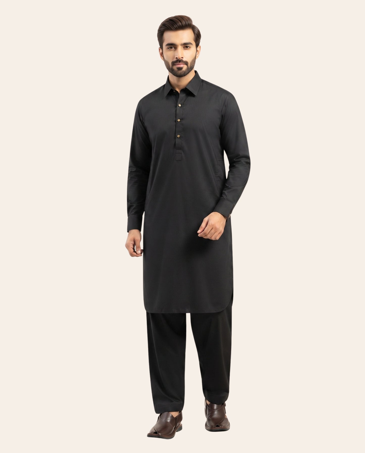 Firdous Men's Stitched Shalwar Kameez – Premium Wash & Wear Suit