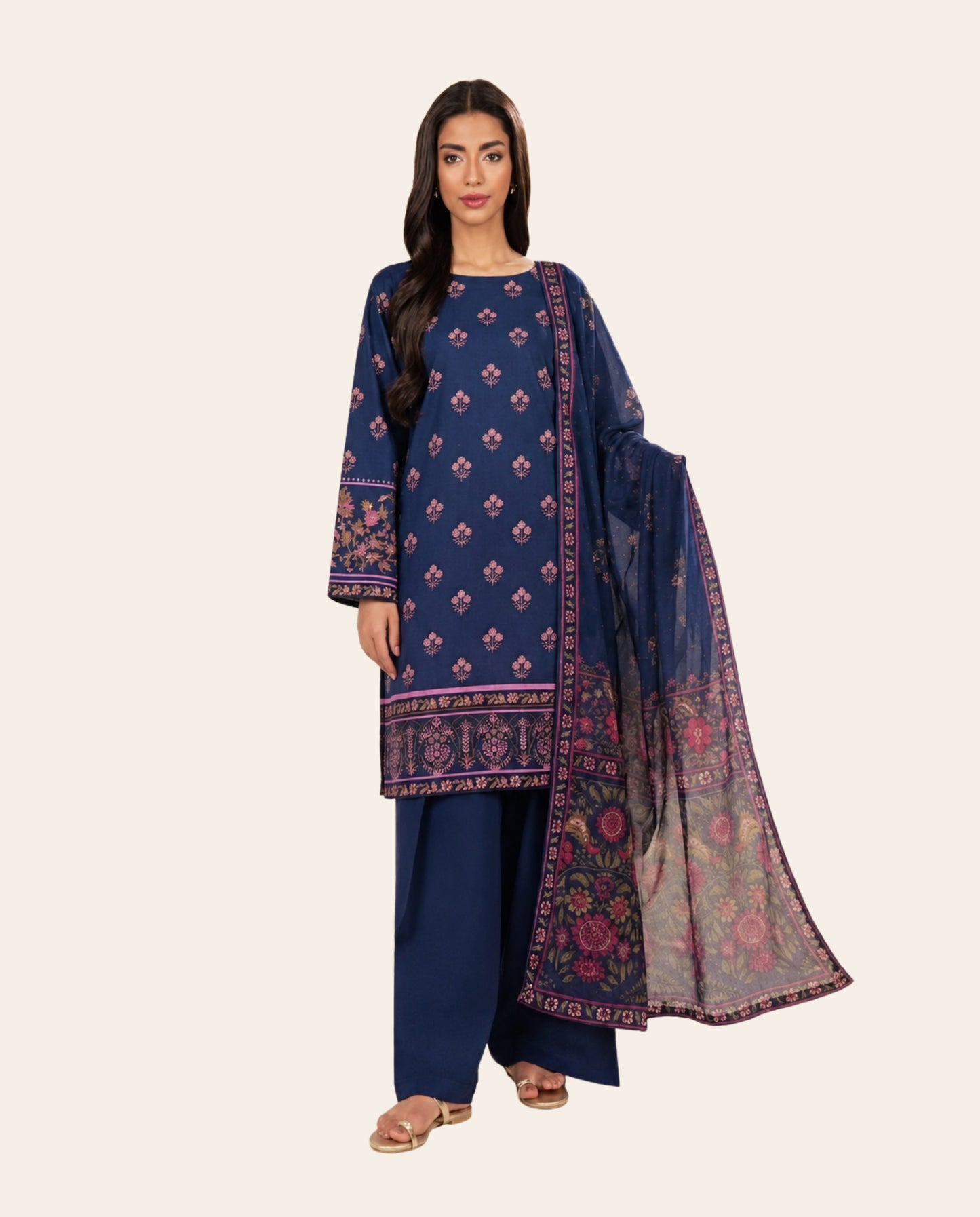 Limelight 3 Piece Unstitched Printed Lawn Suit – Summer Collection