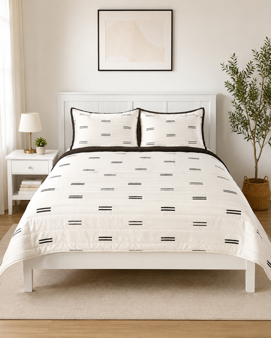 Premium Satin Quilt Set – Full Queen Size | Luxury Soft Bedding Set
