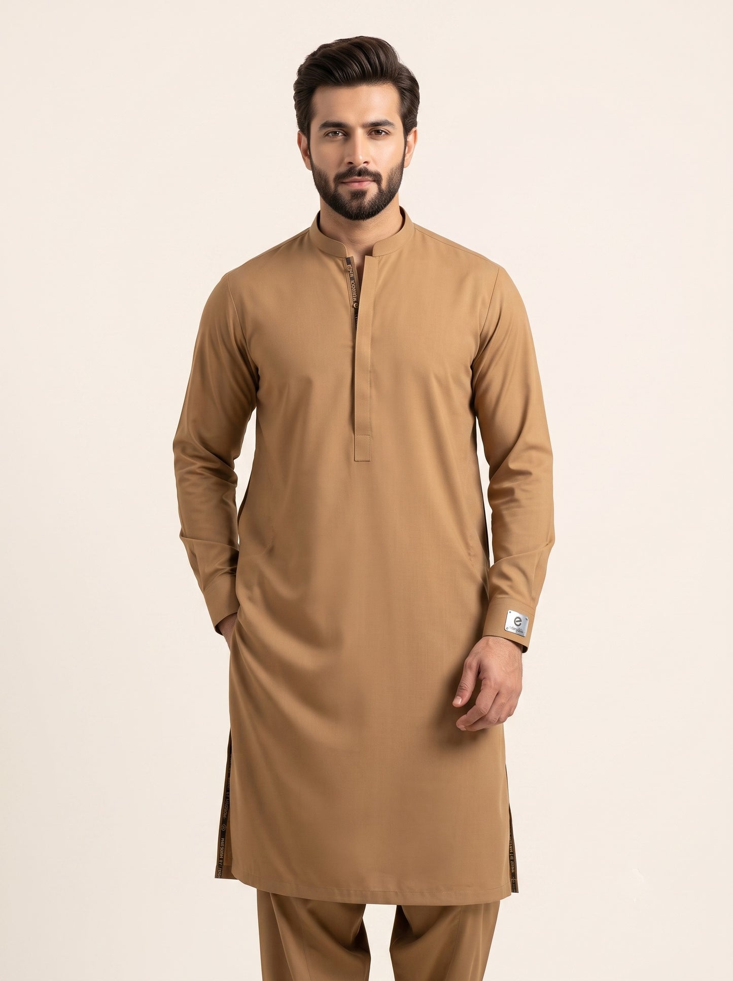 Edenrobe Premium Wash & Wear Unstitched Suit for Men | Soft & Wrinkle-Resistant Fabric