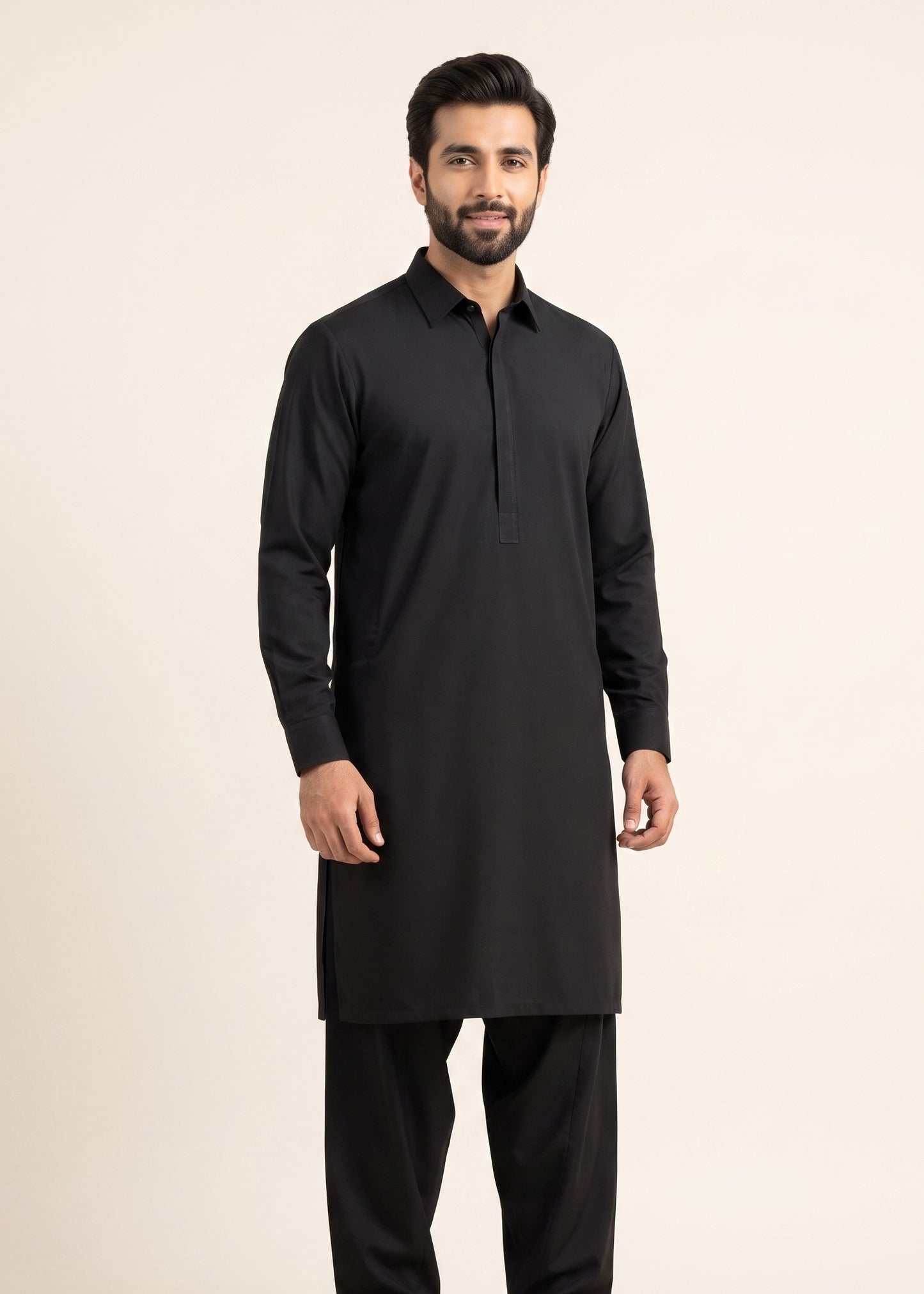 Edenrobe Premium Wash & Wear Unstitched Suit for Men | Soft & Wrinkle-Resistant Fabric