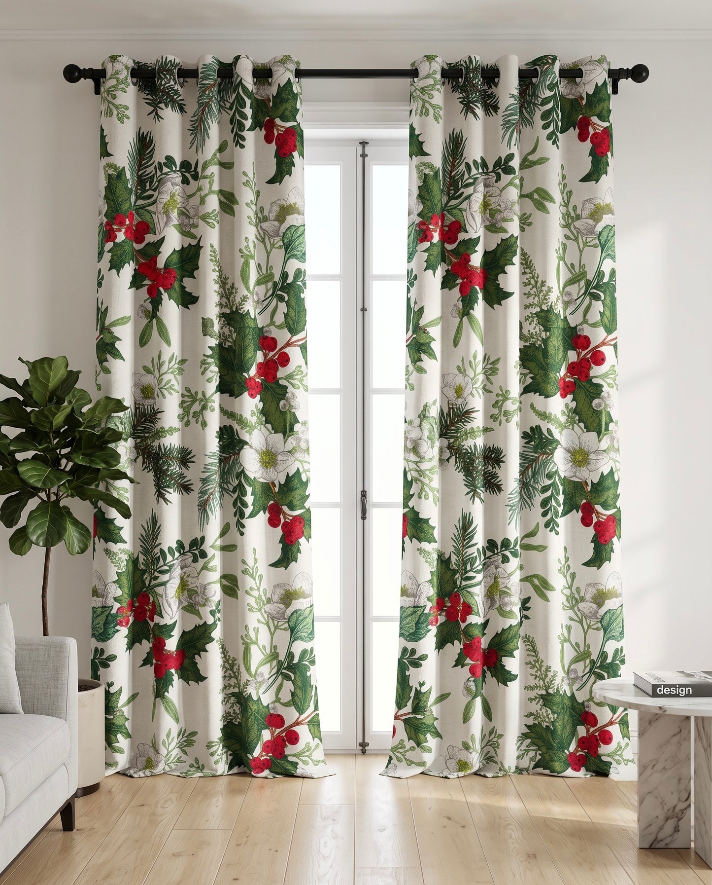 Premium Digital Printed Curtain – Ready-to-Hang Eyelet Curtain Panel
