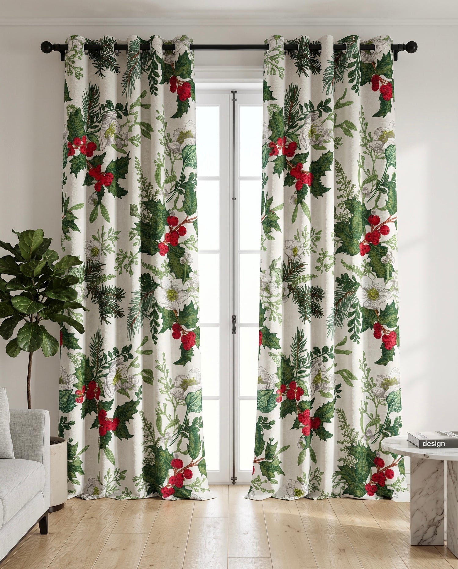 Premium Digital Printed Curtain – Ready-to-Hang Eyelet Curtain Panel