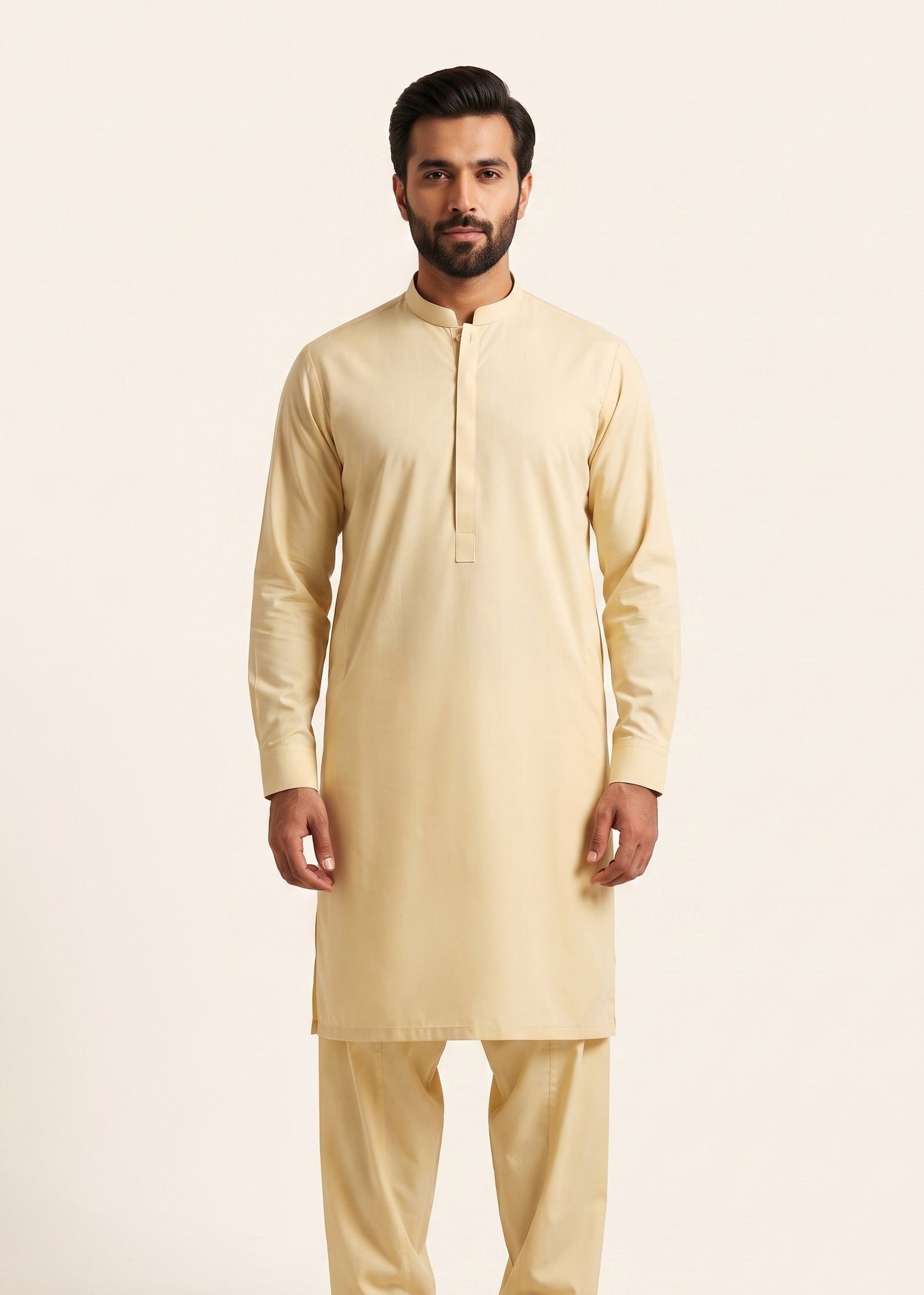 J. Premium Wash & Wear Unstitched Suit for Men | Soft & Wrinkle-Resistant Fabric