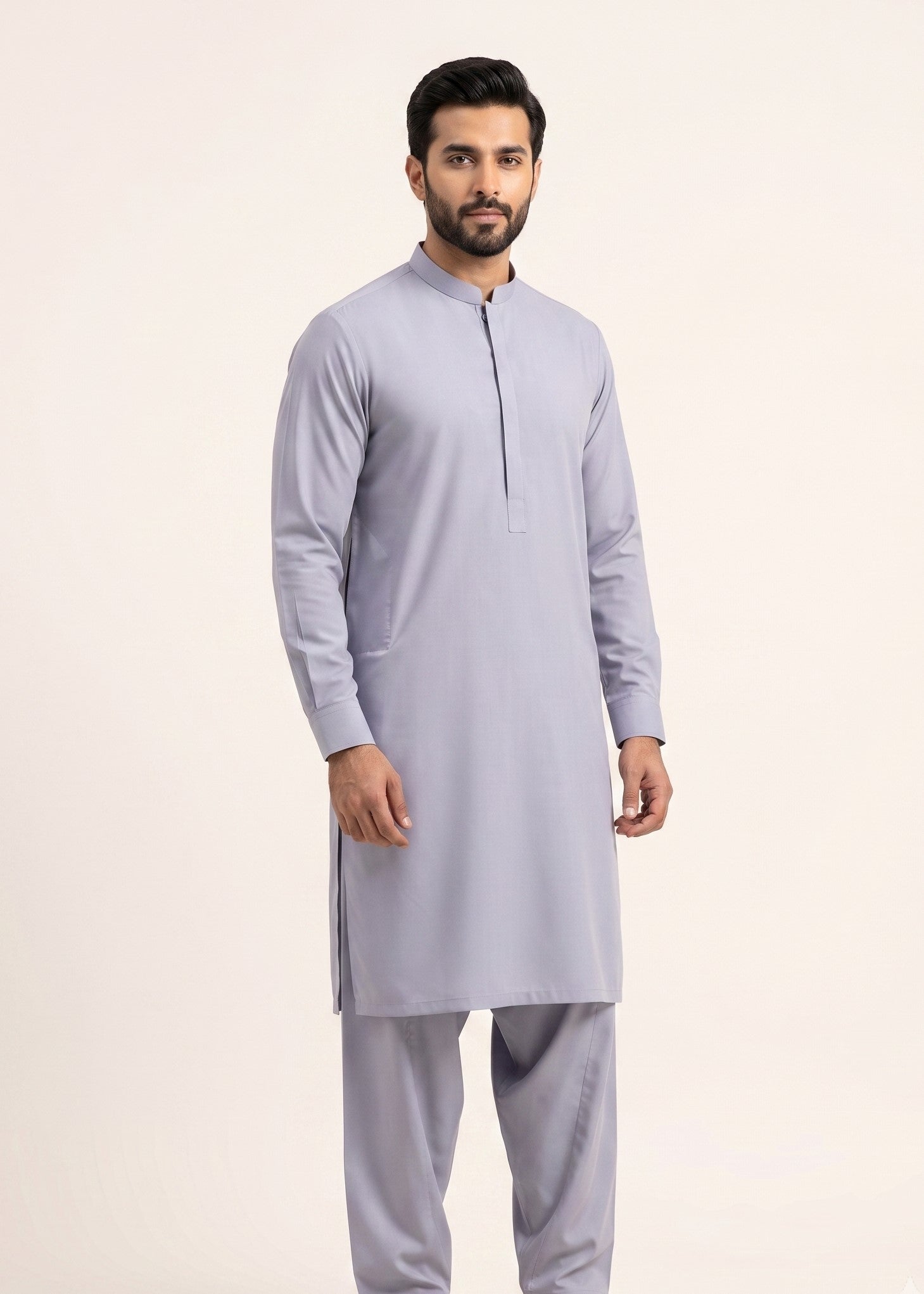 J. Premium Wash & Wear Unstitched Suit for Men | Soft & Wrinkle-Resistant Fabric