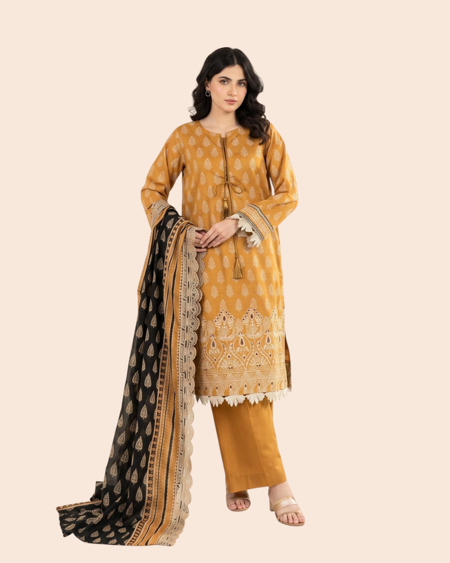 Zesh Luxury 3 Piece Embroidered Lawn Unstitched Suit