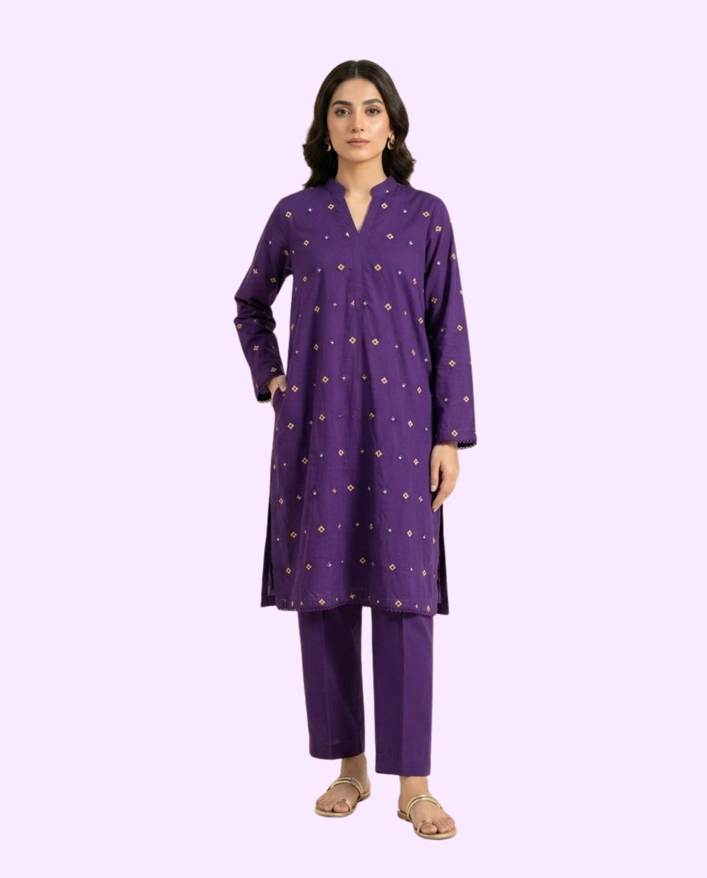 Beechtree Luxury 2 Piece Embroidered Stitched Suit – Premium Ready-to-Wear