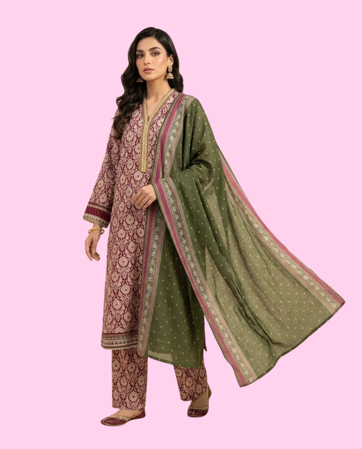 Bin Saeed 3 Piece Embroidered Stitched | Premium Ready-to-Wear