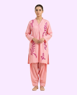 Ethnc Luxury 2 Piece Embroidered Stitched Suit – Premium Ready-to-Wear