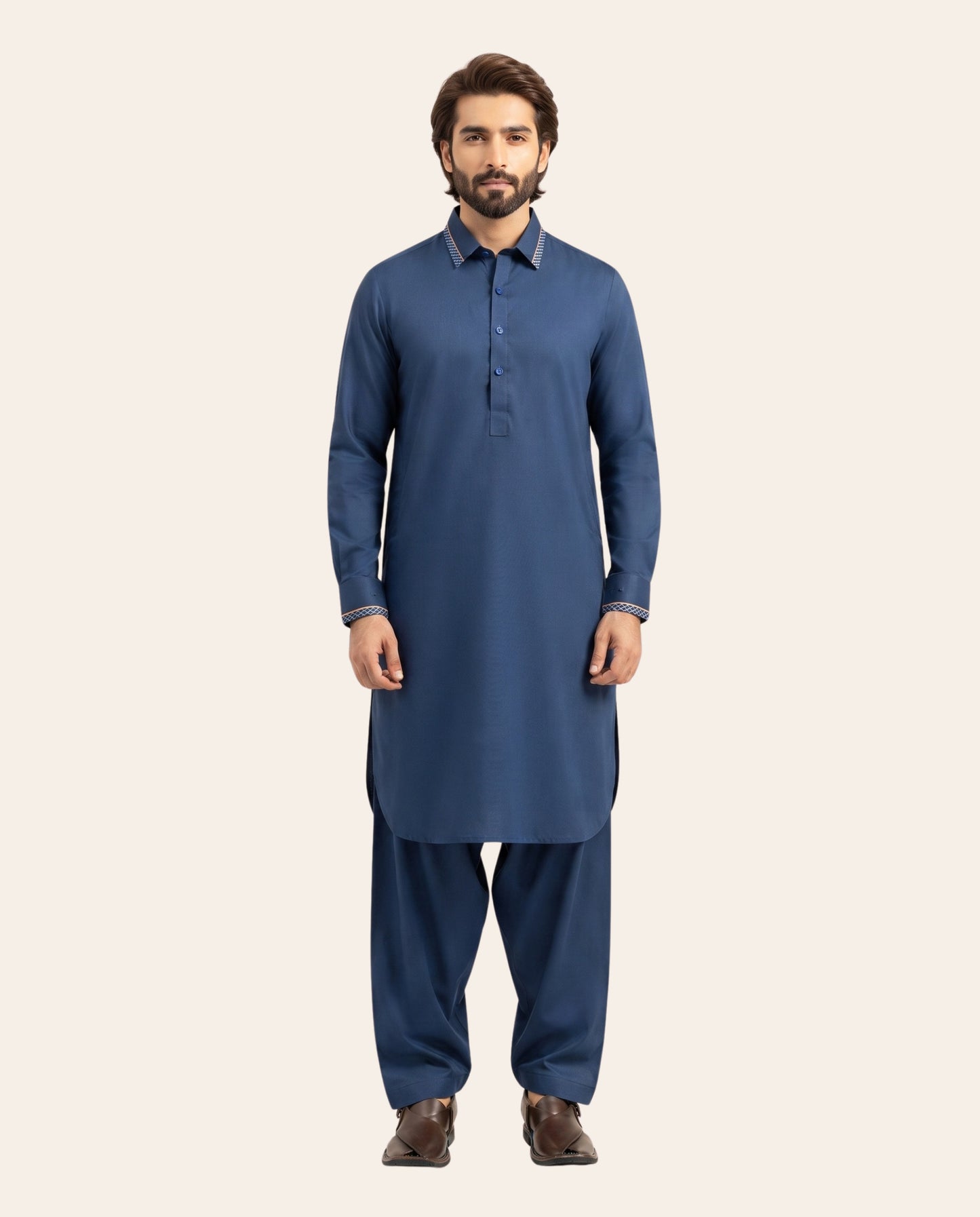 Firdous Men's Stitched Shalwar Kameez – Premium Wash & Wear Suit