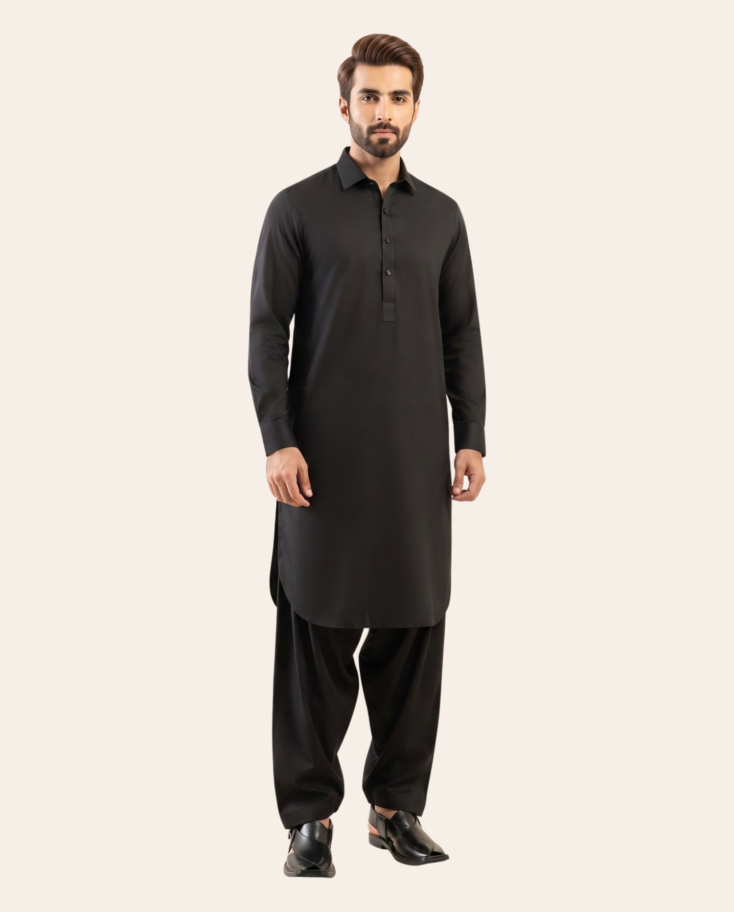 Firdous Men's Stitched Shalwar Kameez – Premium Wash & Wear Suit