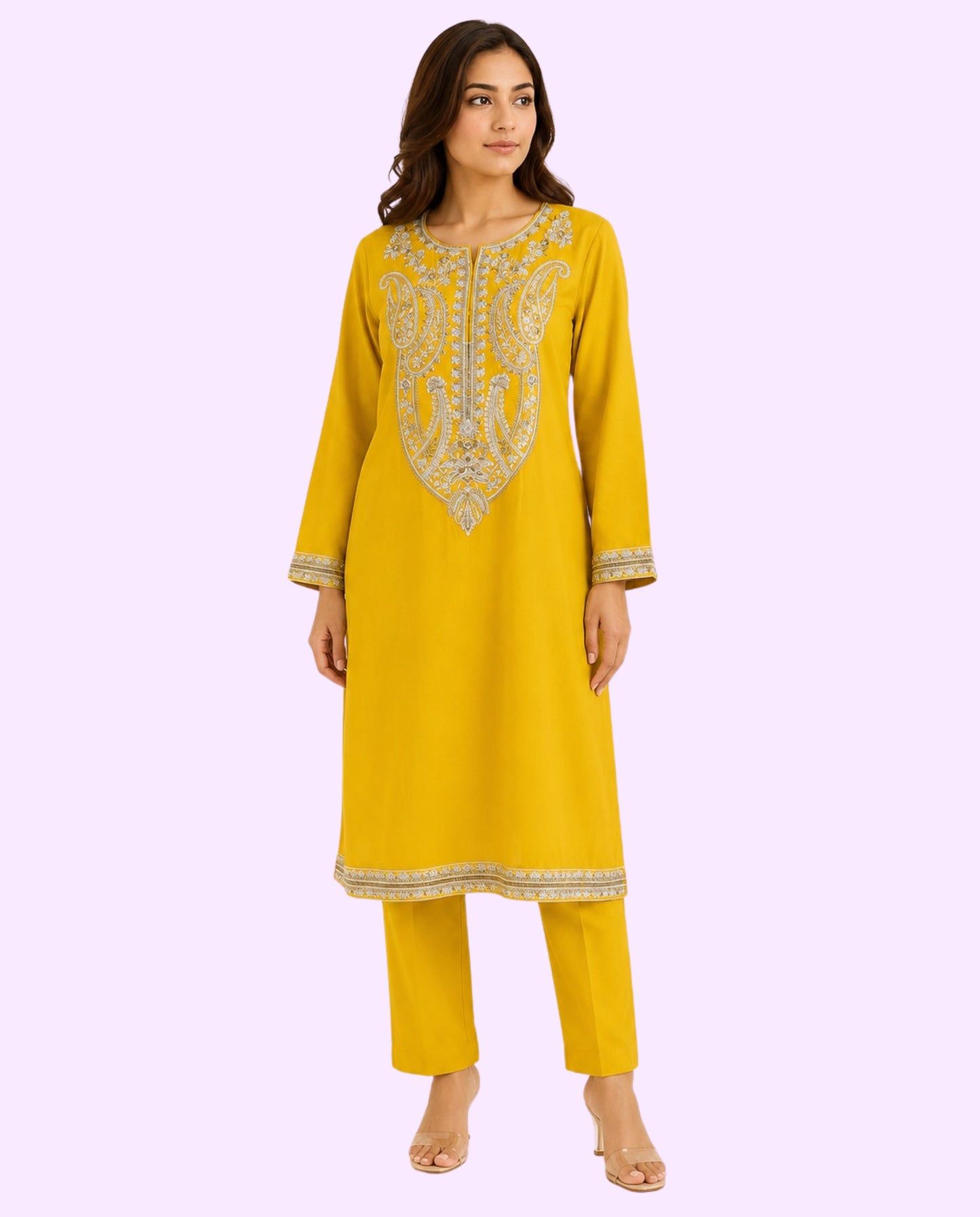 Generation Women's Luxury 2 Piece Embroidered Stitched Suit – Premium Ready-to-Wear