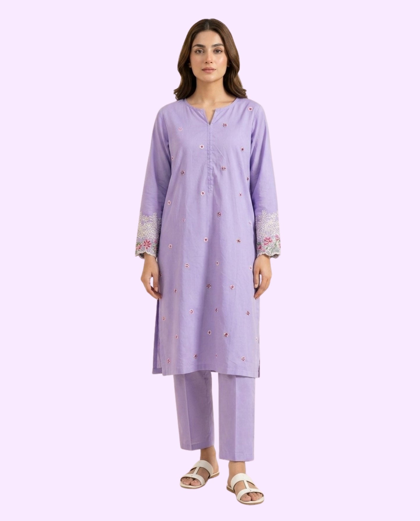 Generation Women's Luxury 2 Piece Embroidered Stitched Suit – Premium Ready-to-Wear