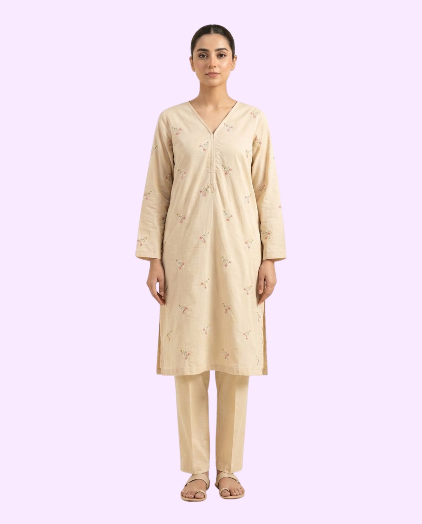 Generation Women's Luxury 2 Piece Embroidered Stitched Suit – Premium Ready-to-Wear